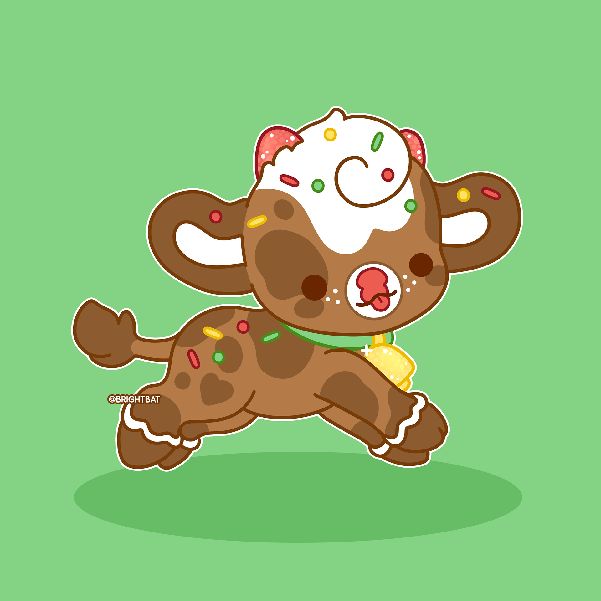 Gumdrop the Gingerbread Cow
