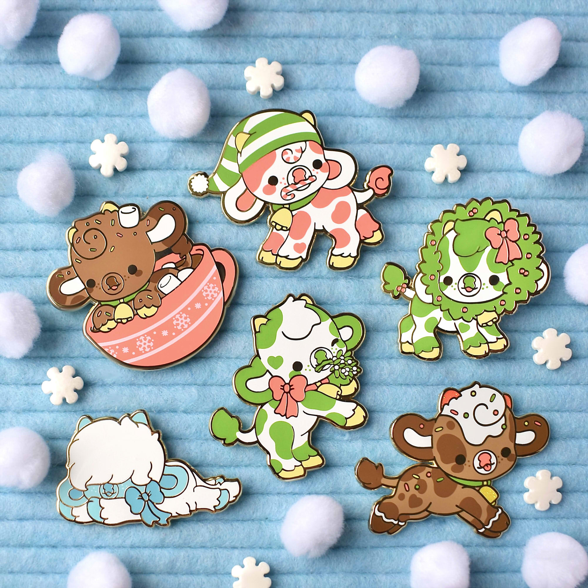 Winter Cow Pins