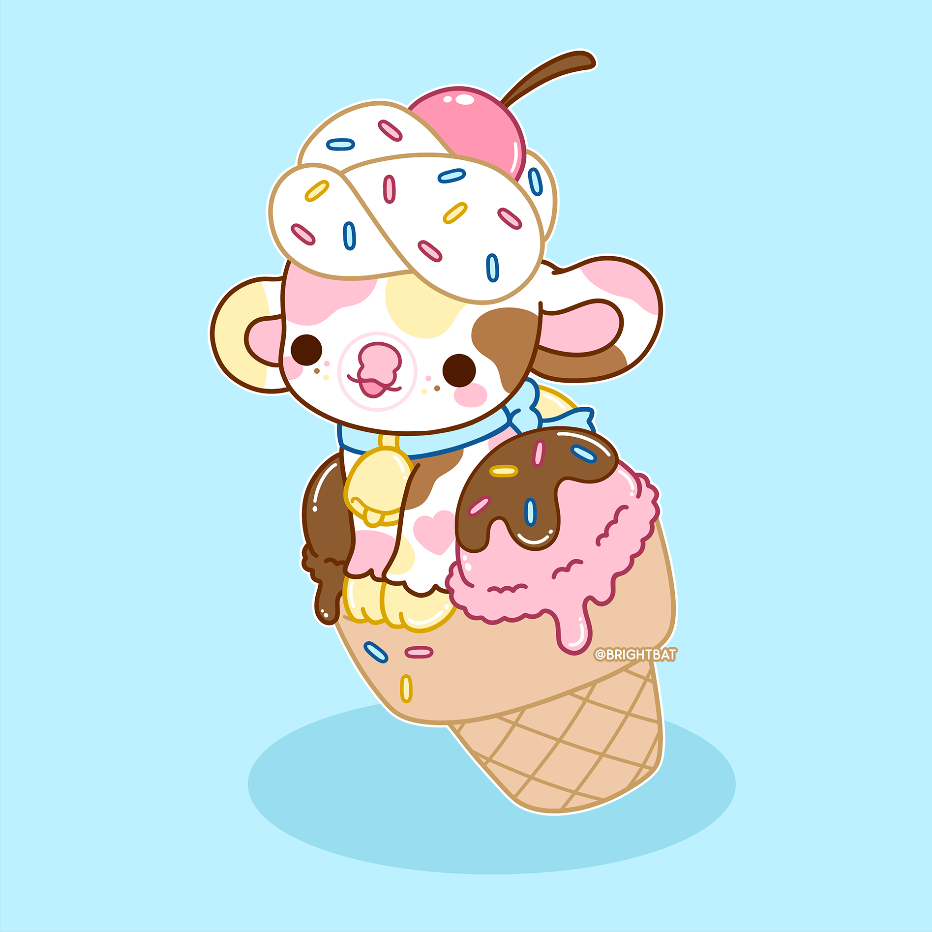 Sundae the Ice Cream Cow