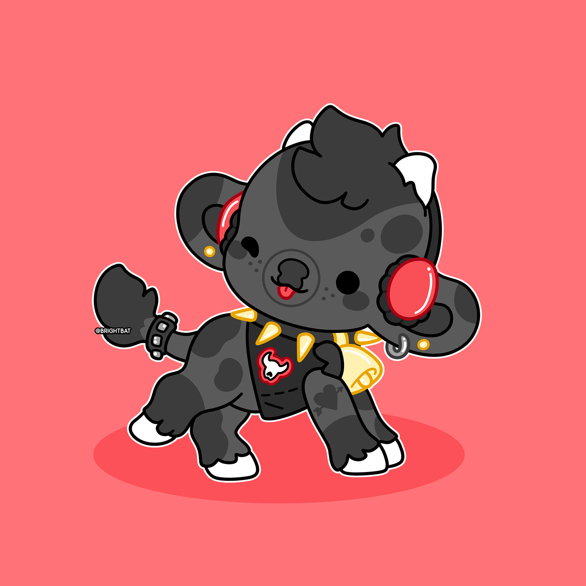 Mosh the Punk Cow