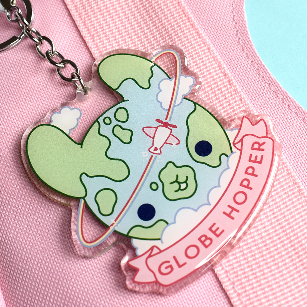 Globe Hopper Keychain