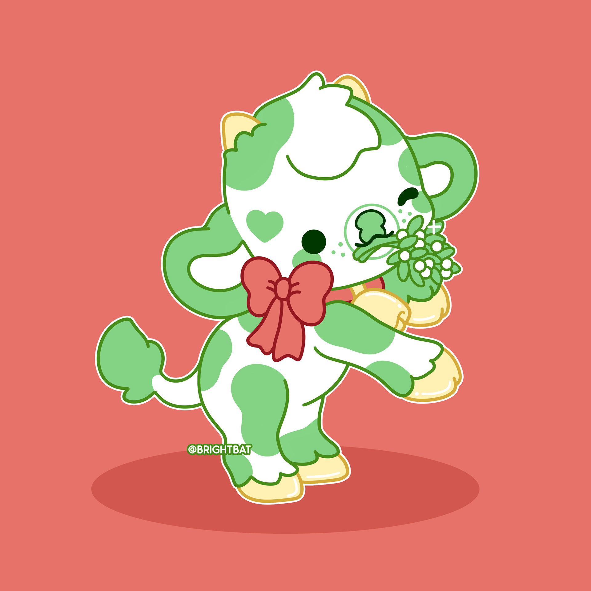 Smooch the Mistletoe Cow