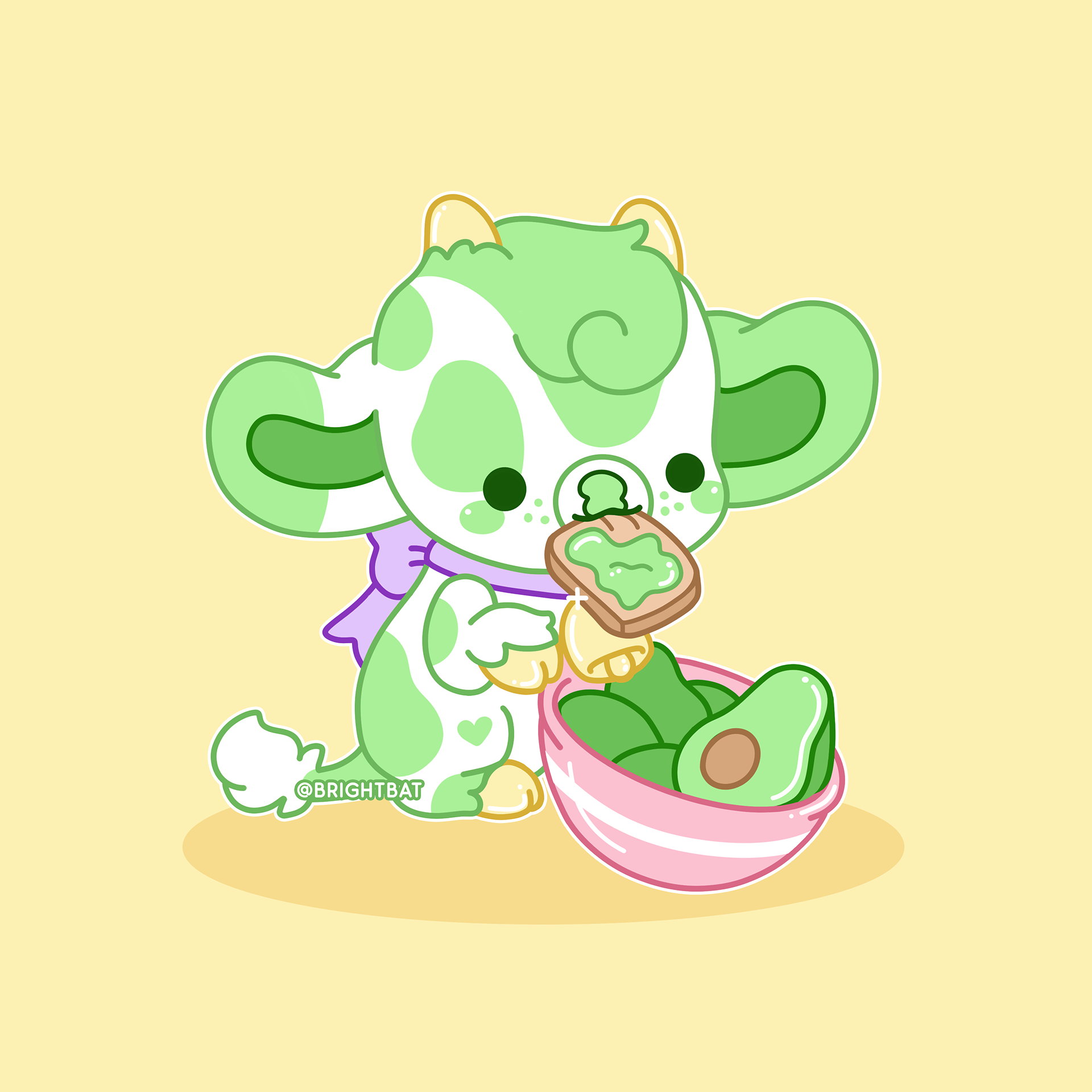Guacamole the Avocado Cow
