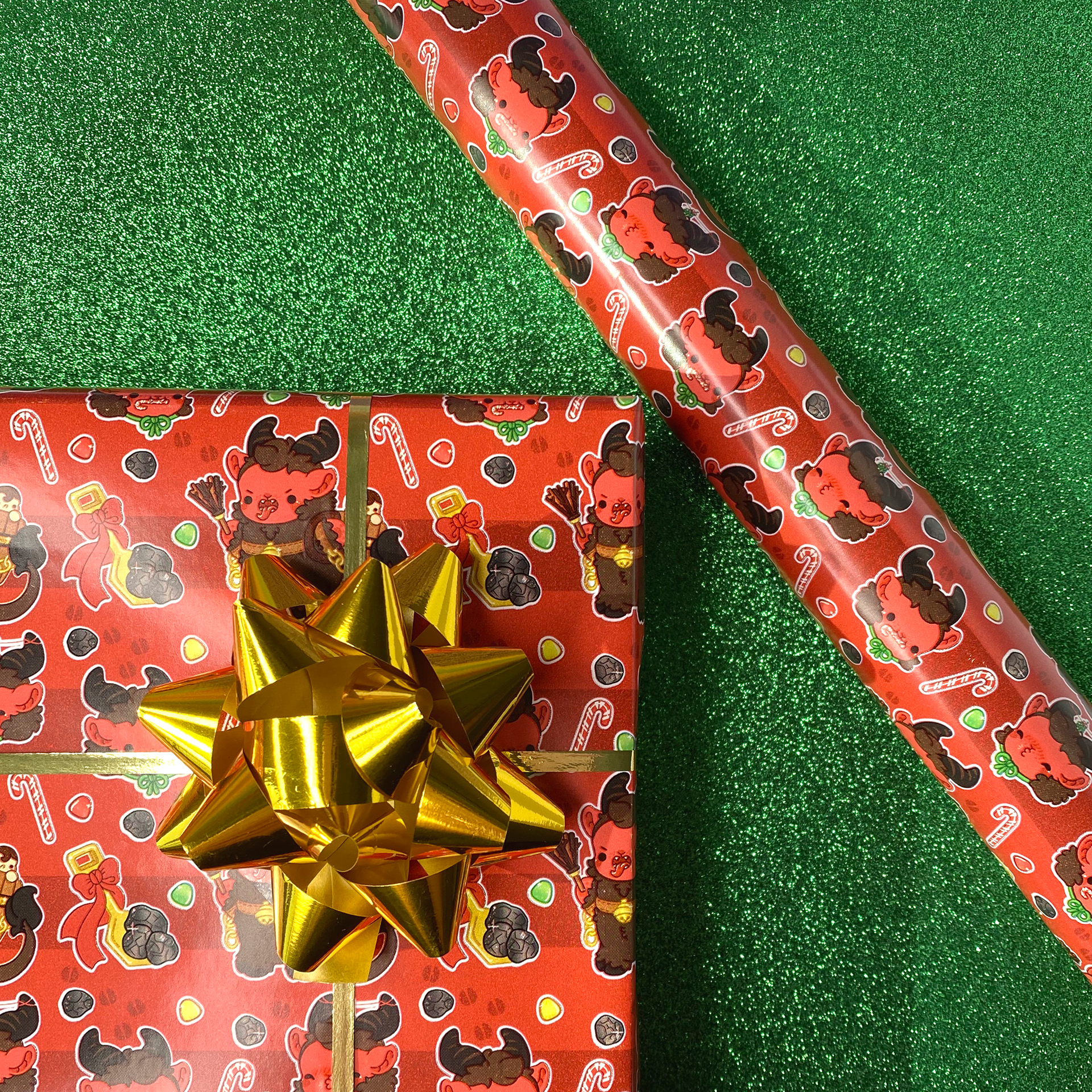 Krampus Wrapping Paper