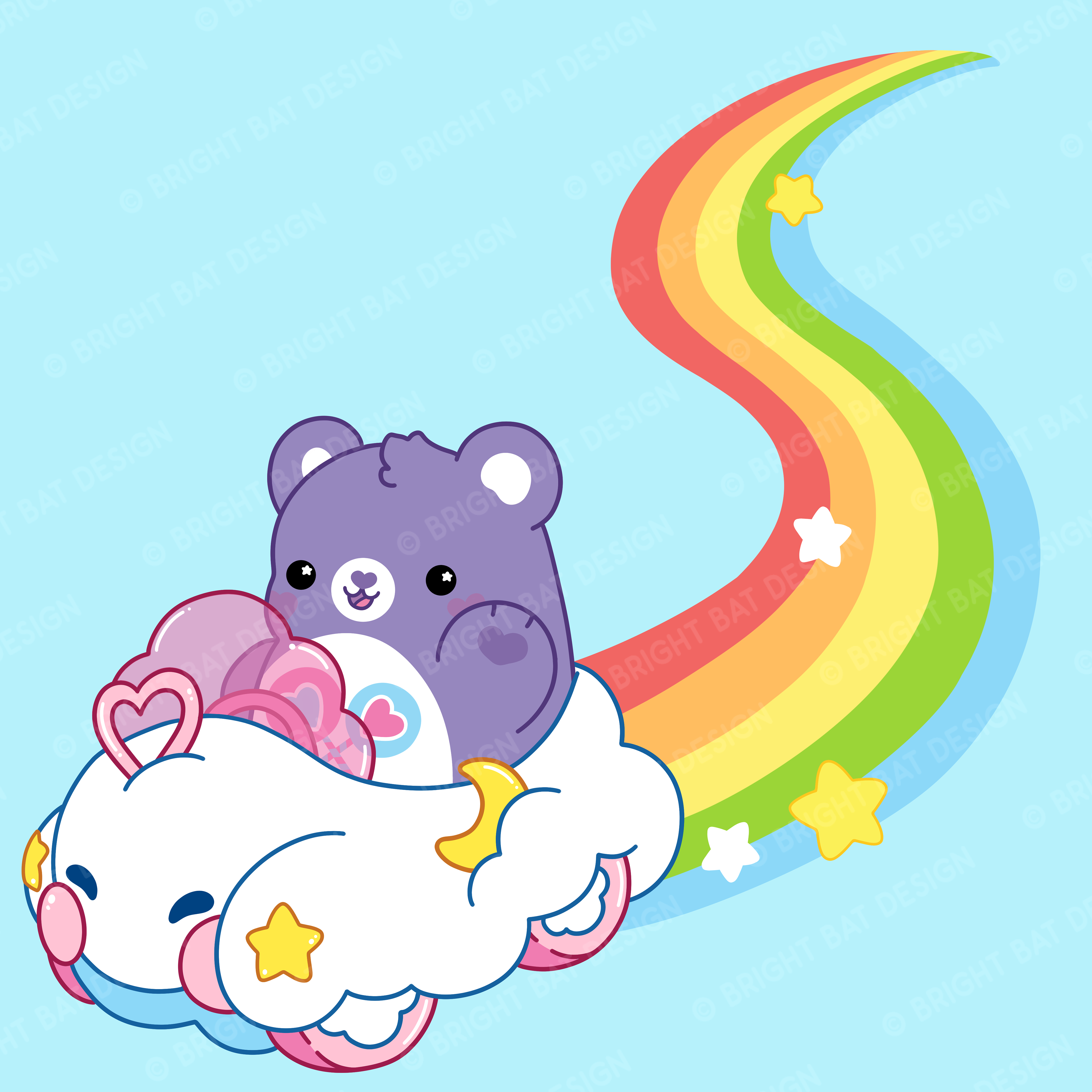 Hot Topic Exclusive - Care Bears and Bright Bat Collab