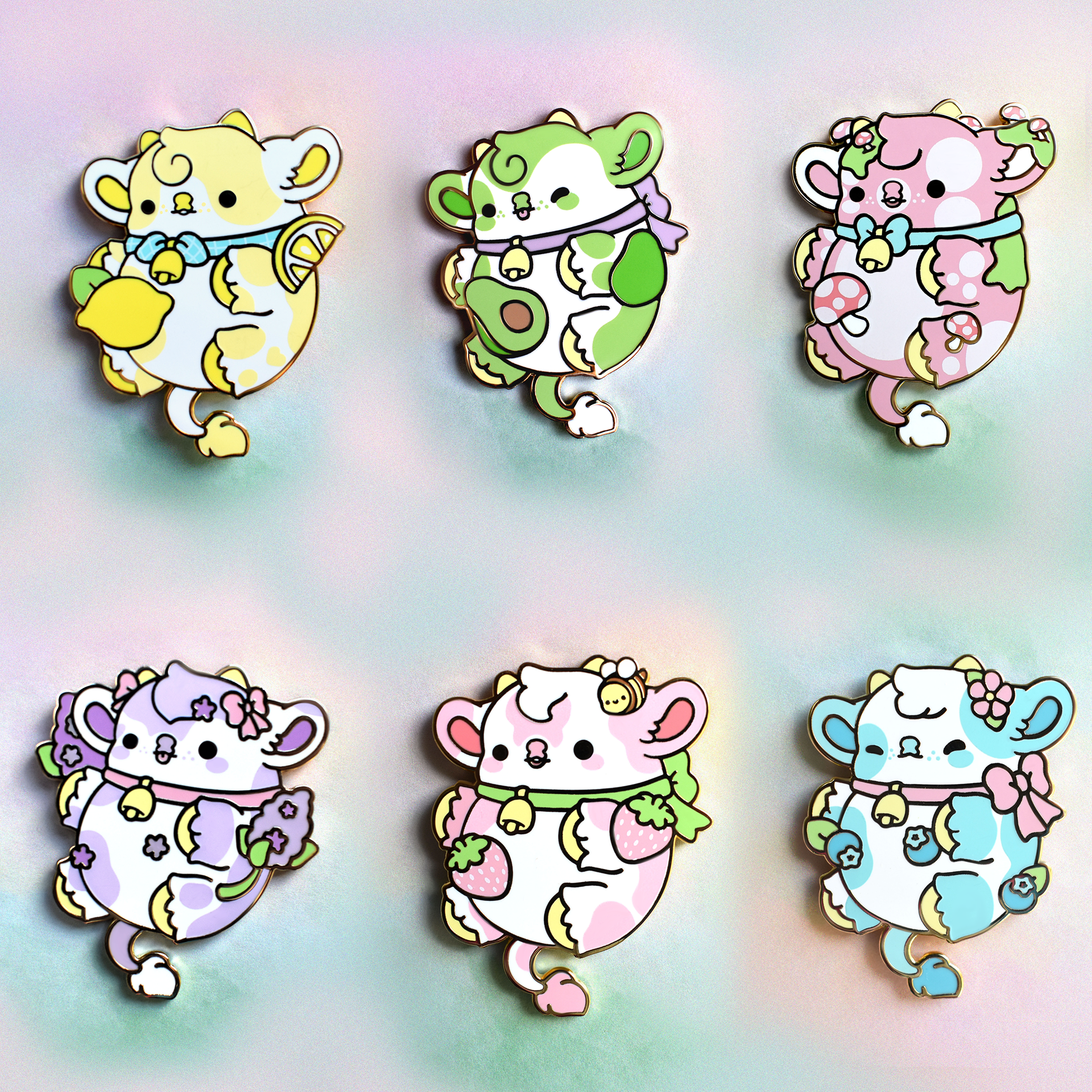 Garden Cow Nugget Pins