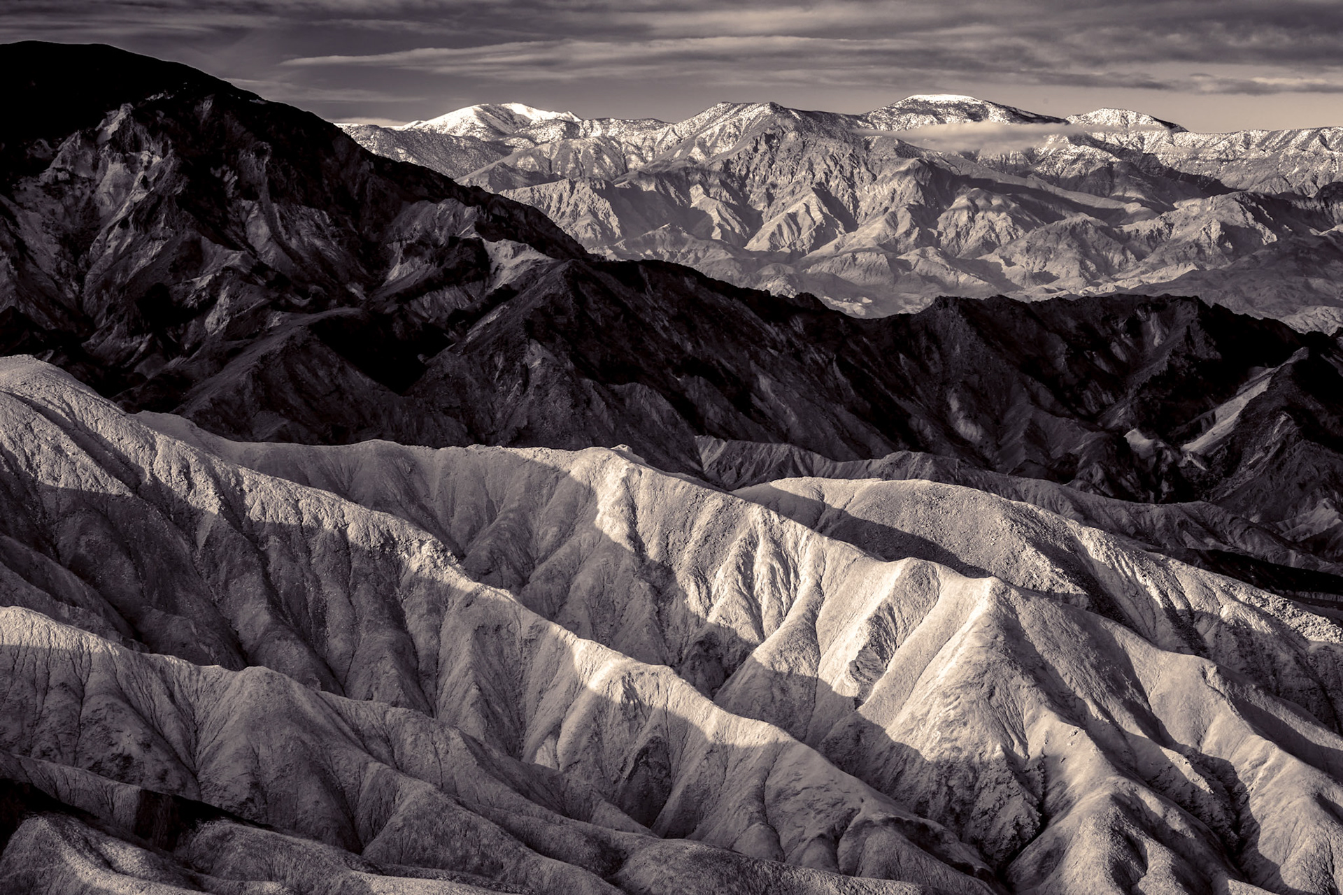 Sunrise on Telescope Peak from Zebriskie Point