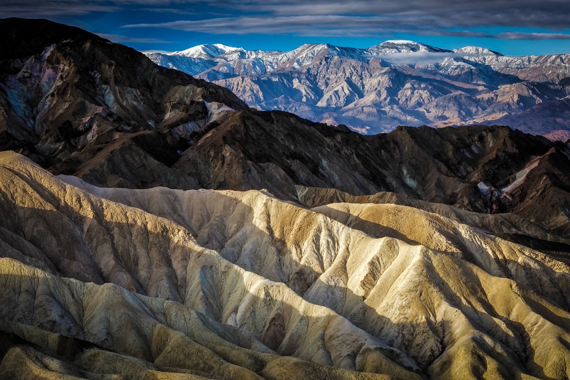 Sunrise on Telescope Peak from Zebriskie Point