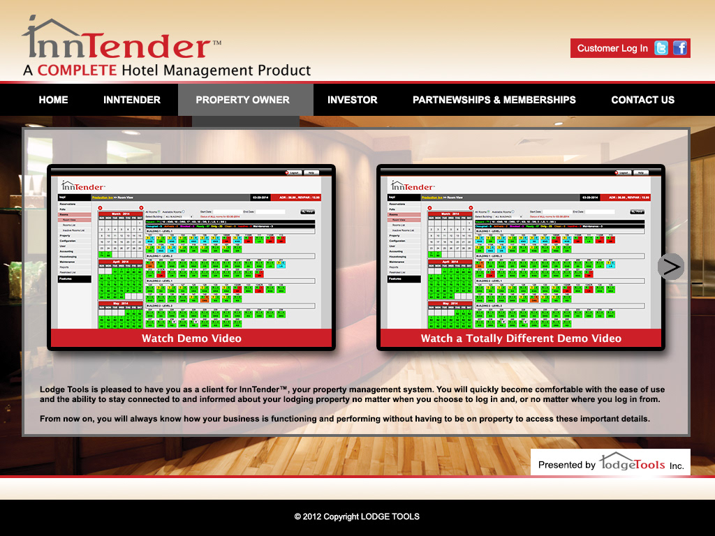 Website content page