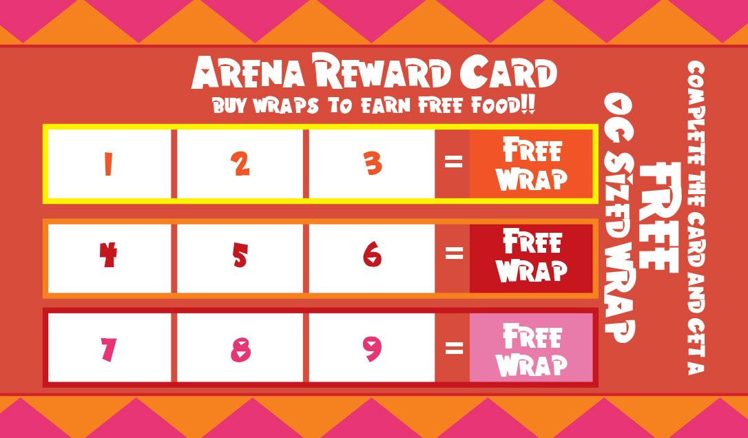 Promotional card Hyvee Arena location - back