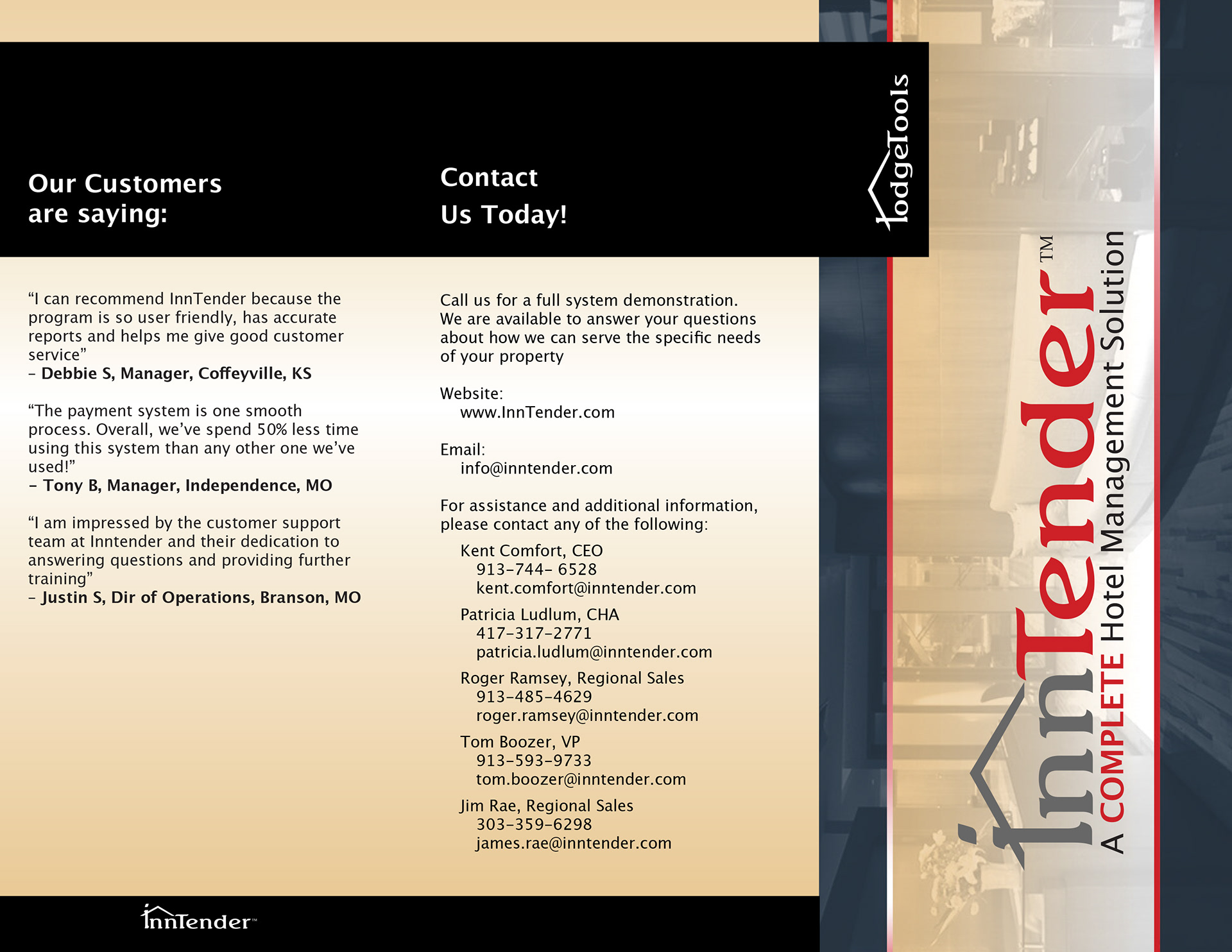 Trifold brochure page 1
