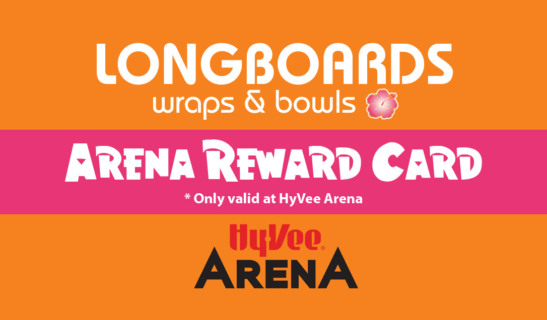 Promotional card Hyvee Arena location - front