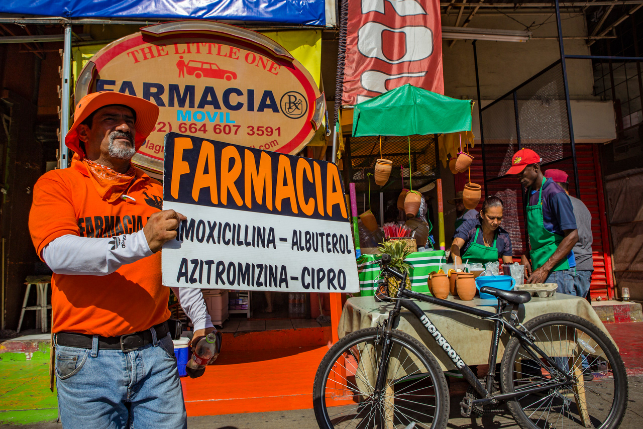 Prescription drugs are significantly cheaper in Mexico than in the U.S and for many Americans travelling south of the border is the only way they can get the medications at a reasonable price. The practice has become so common that vendors will now fill prescriptions for commuters while they wait in line.
