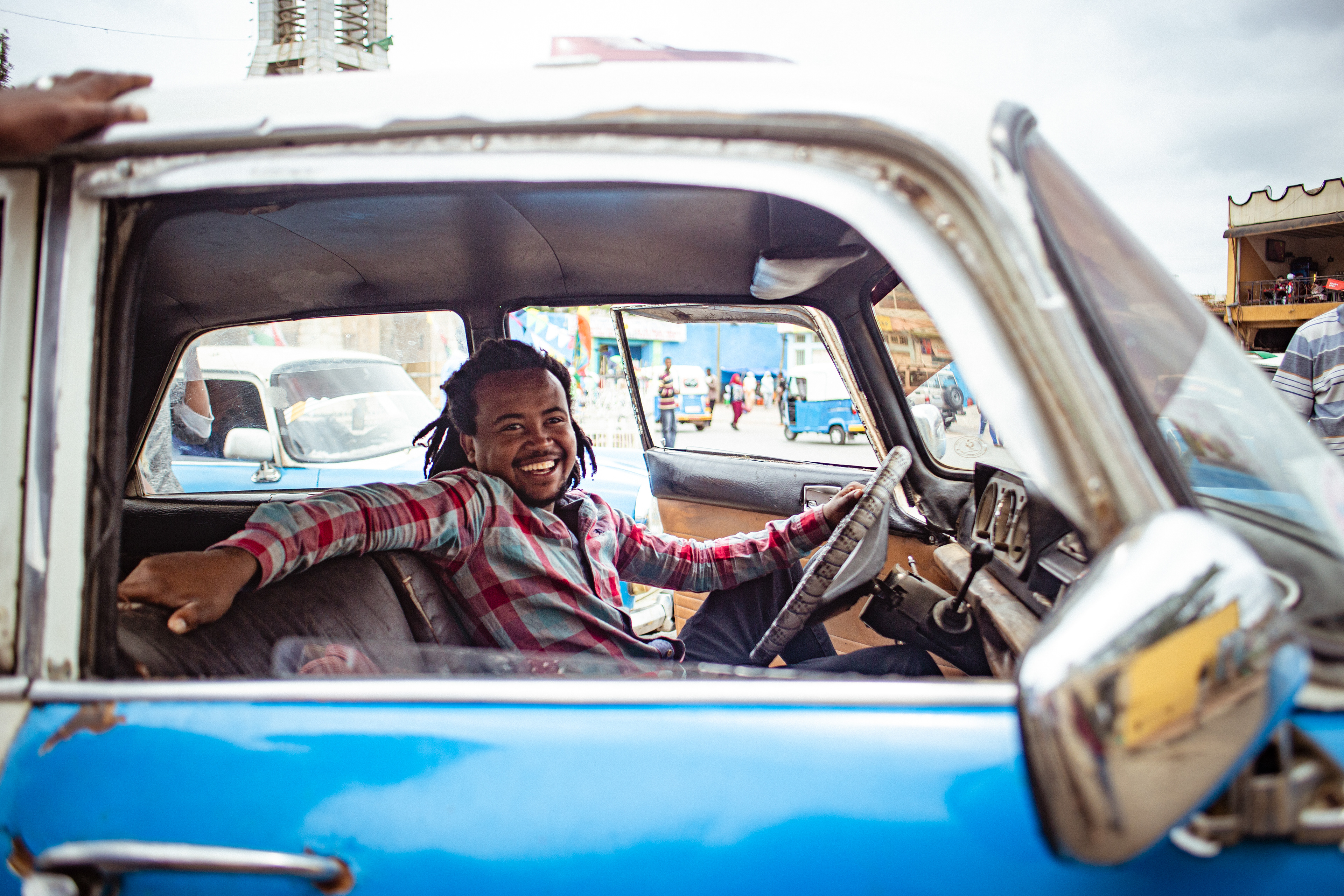 While there are some variations in models, the most common taxi is the Peugeot 404, first manufactured in 1960 and produced until 1975.