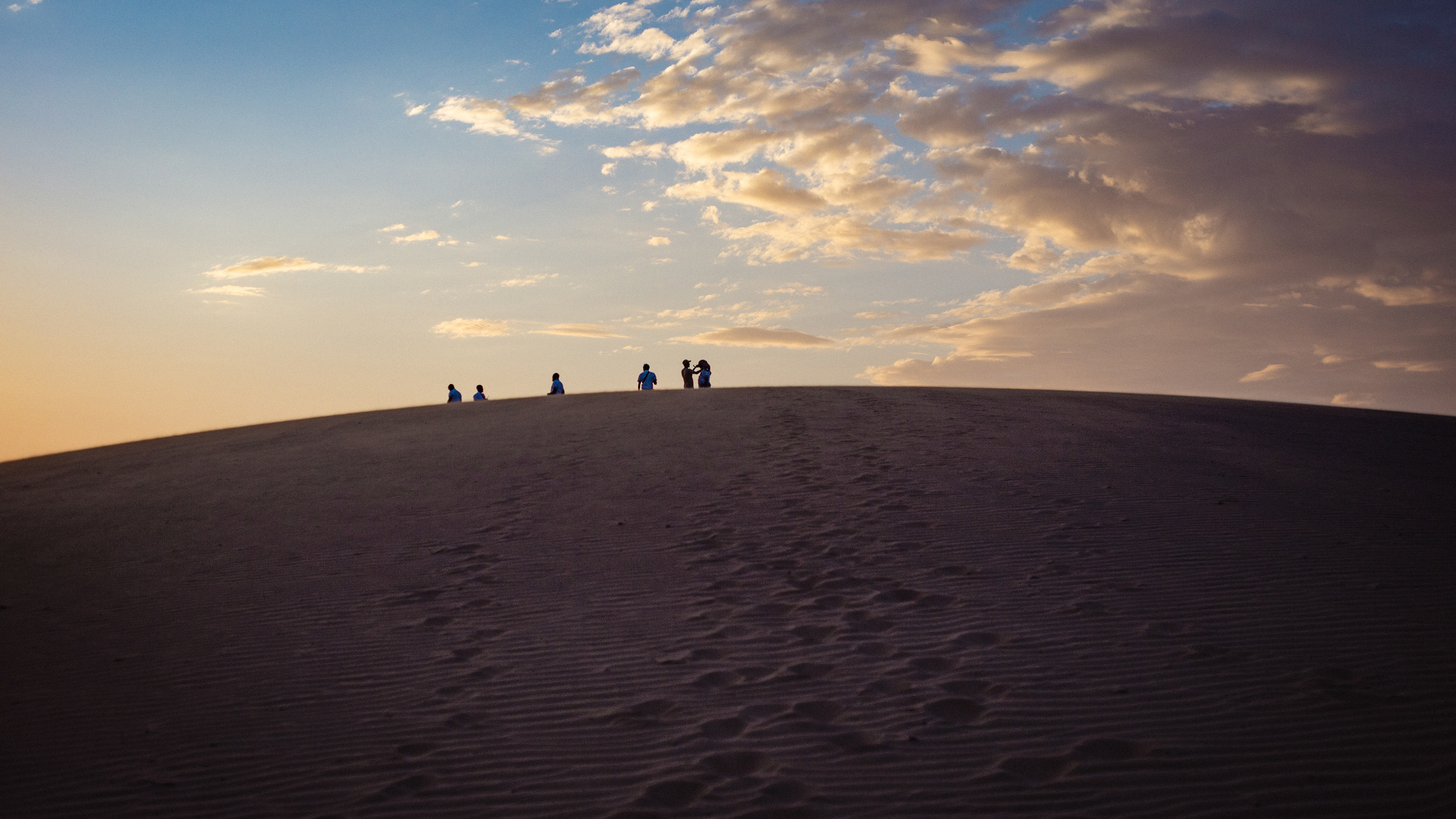 Sunset in the Chalbi Desert.