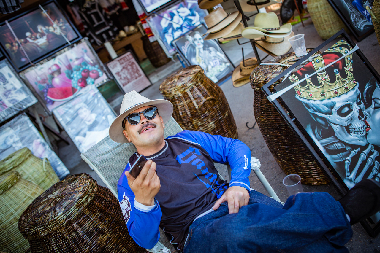 Carlos Bueno relaxes near the end of a long day. He has many friends and family in the line, and for him these links are an integral part of working here. “We take care of our business, we take care of our people,” says Bueno, “when something wrong is happening we deal with it.”