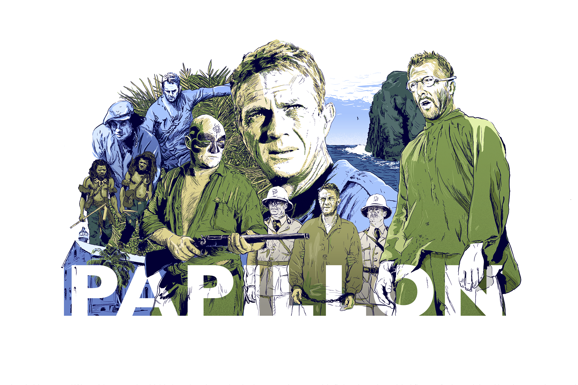 Papillon Tom Ralston Steve McQueen Dustin Hoffman Franklin J Schaffner