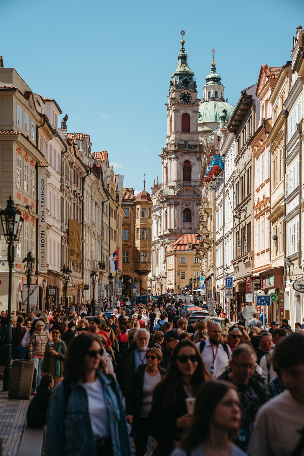 The streets of Prague were bustling at all times