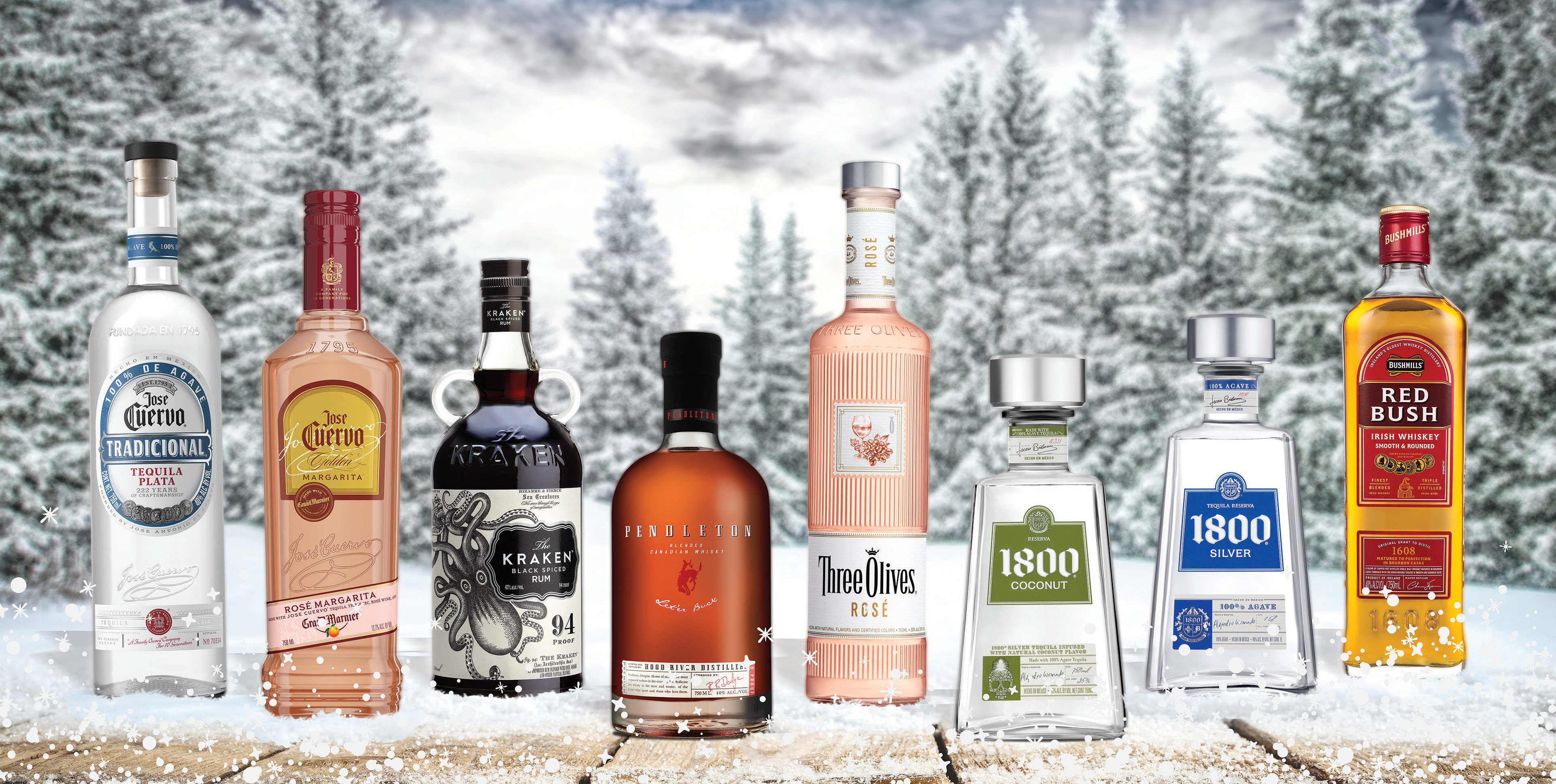 Bottle Shots Provided - Image Composite for Trade Show Signage