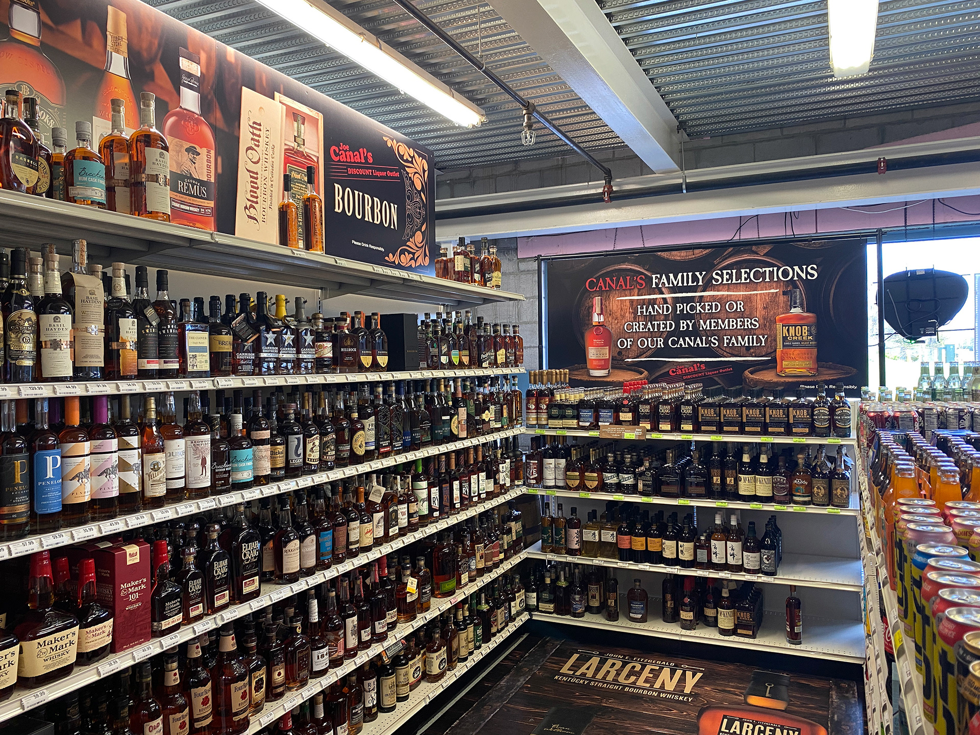 Custom Whiskey Area Signage