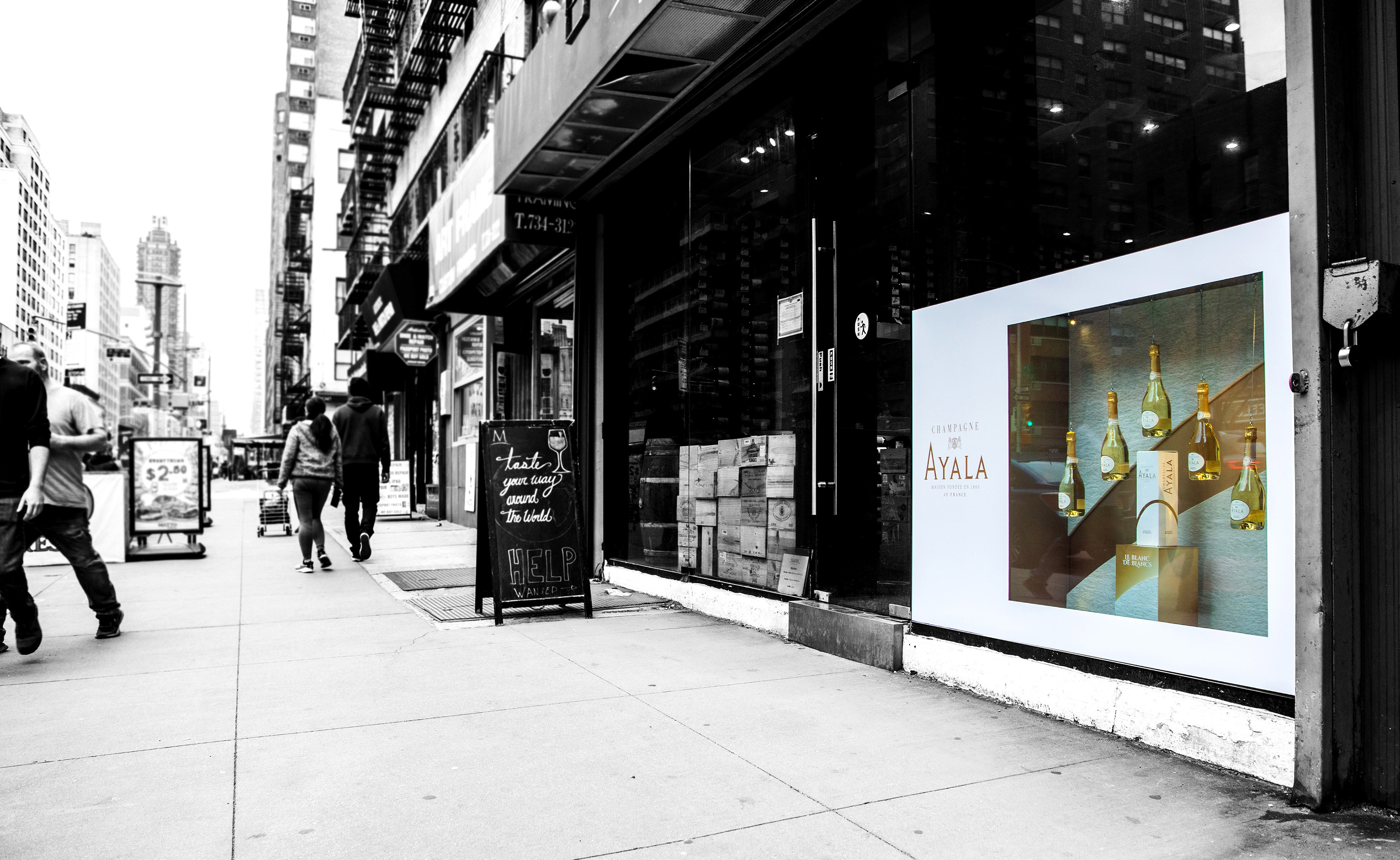 Champagne Ayala - Install Photo for Submission to Client