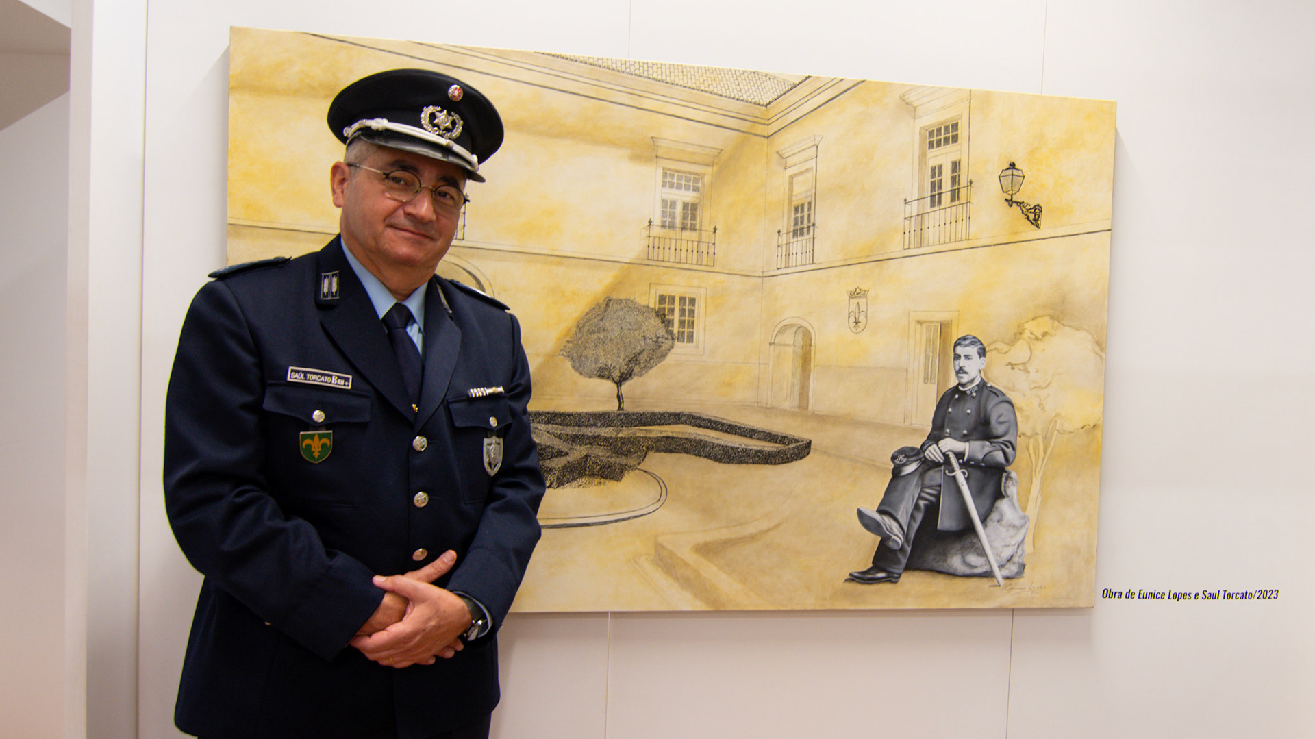 Saúl Torcato da PSP Leiria e artista plástico