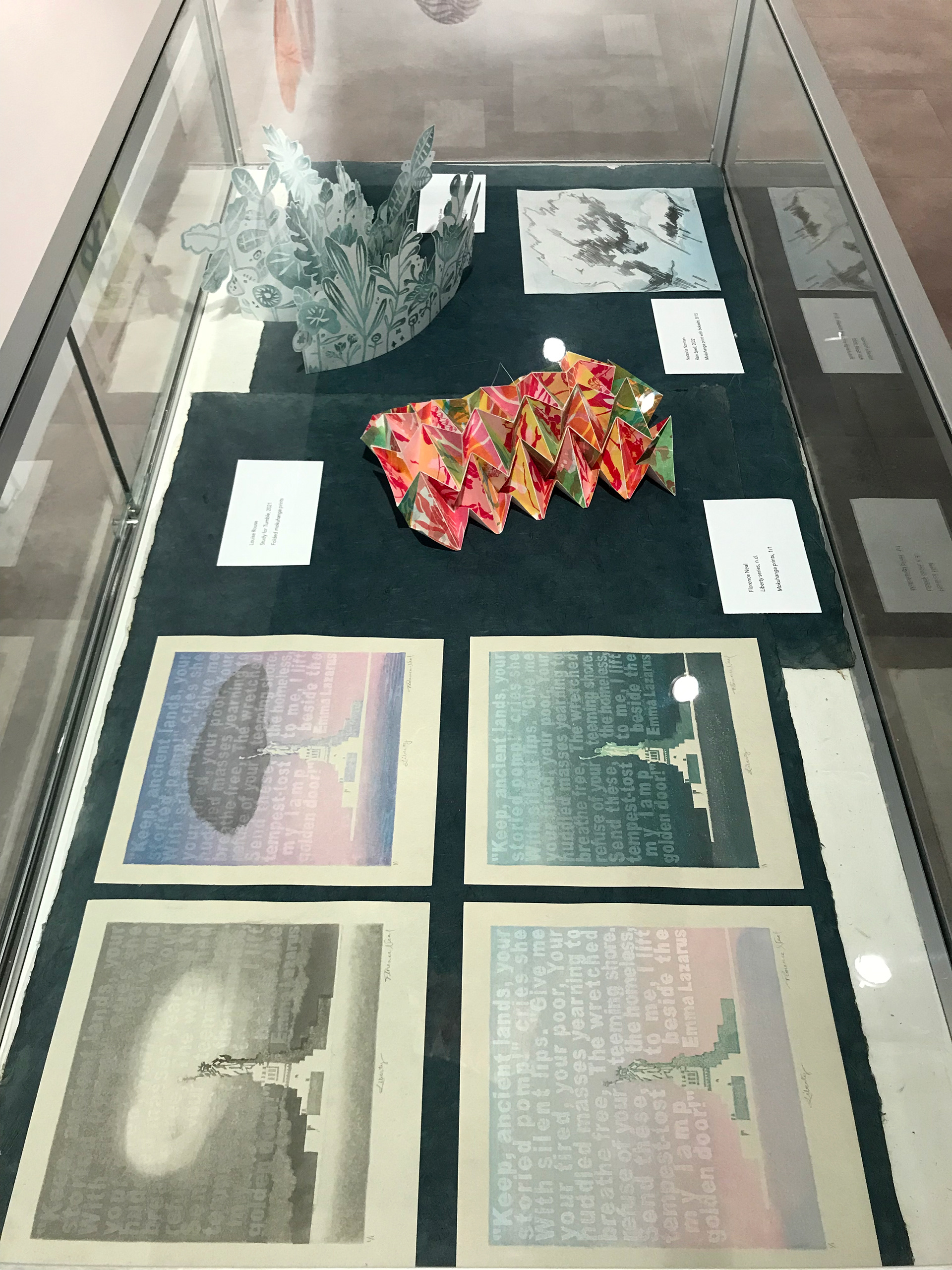 Wood Paper Ink, Richard F Brush Gallery, Installation View