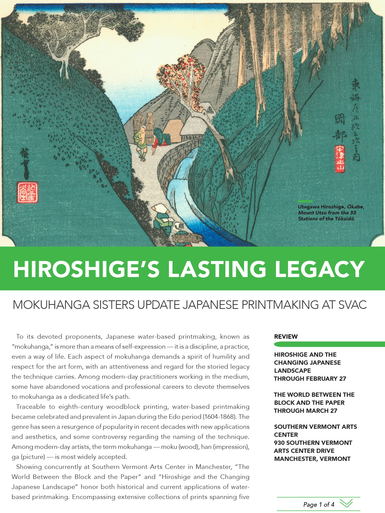 Artscope Magazine, Marguerite Serkin