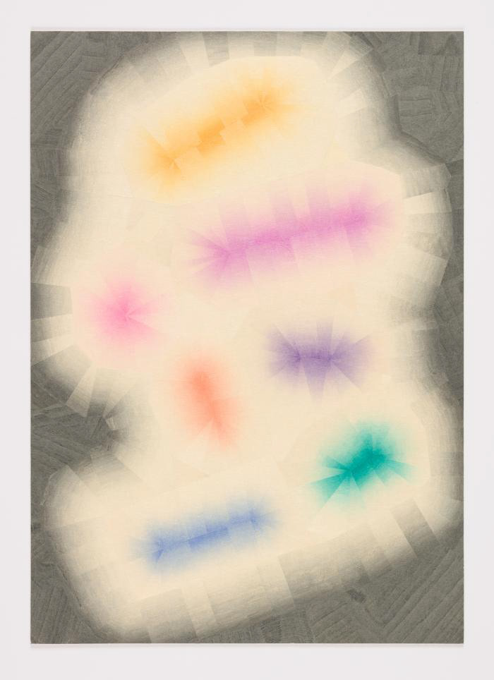 Takuji Hamanaka, Start Me Up, 14 3/8” x 10.25”,  mokuhanga collage, 2019