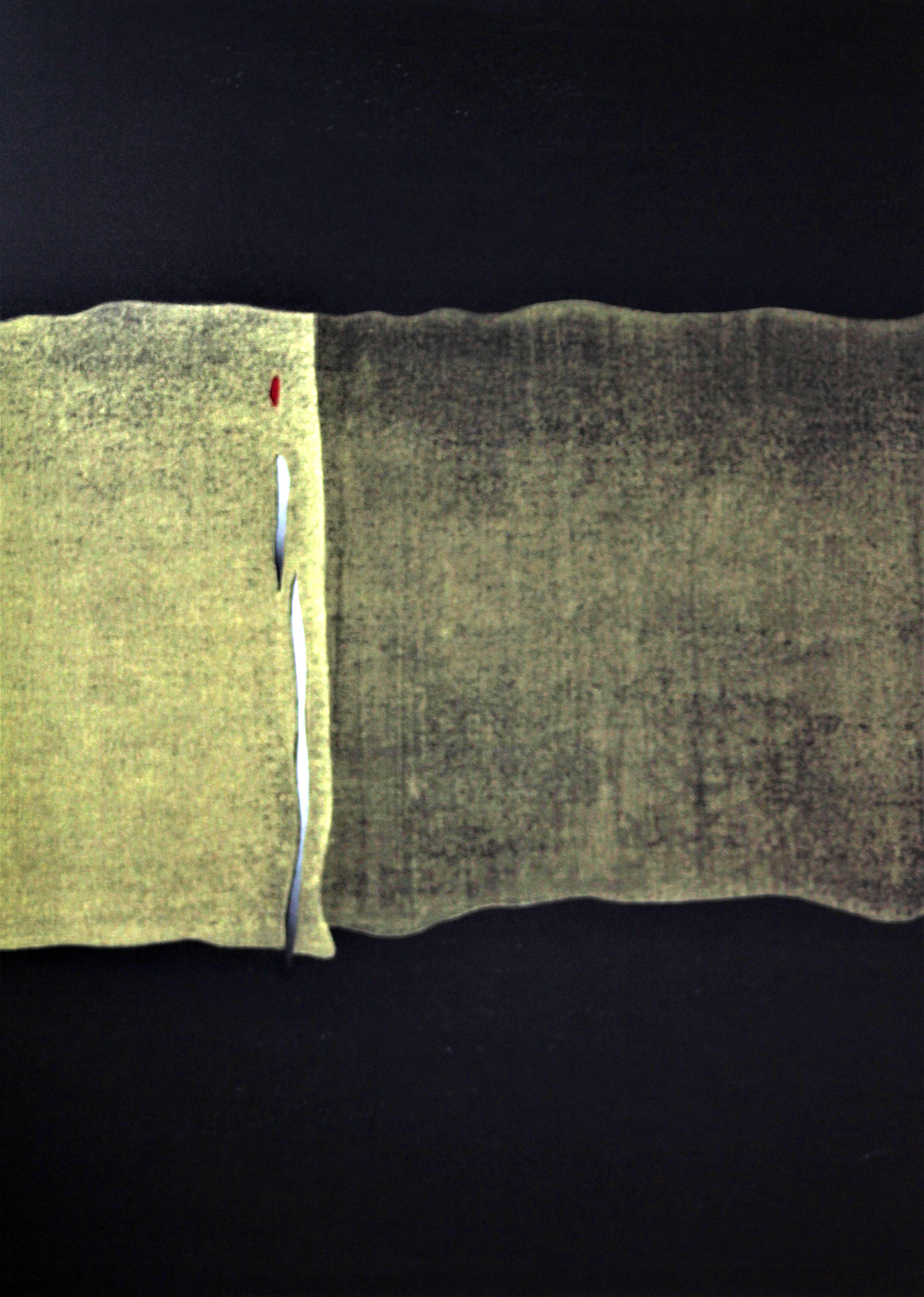 Hidehiko Gotou, Comb the Night, 9.8" x 12.8". 2019, mokuhanga