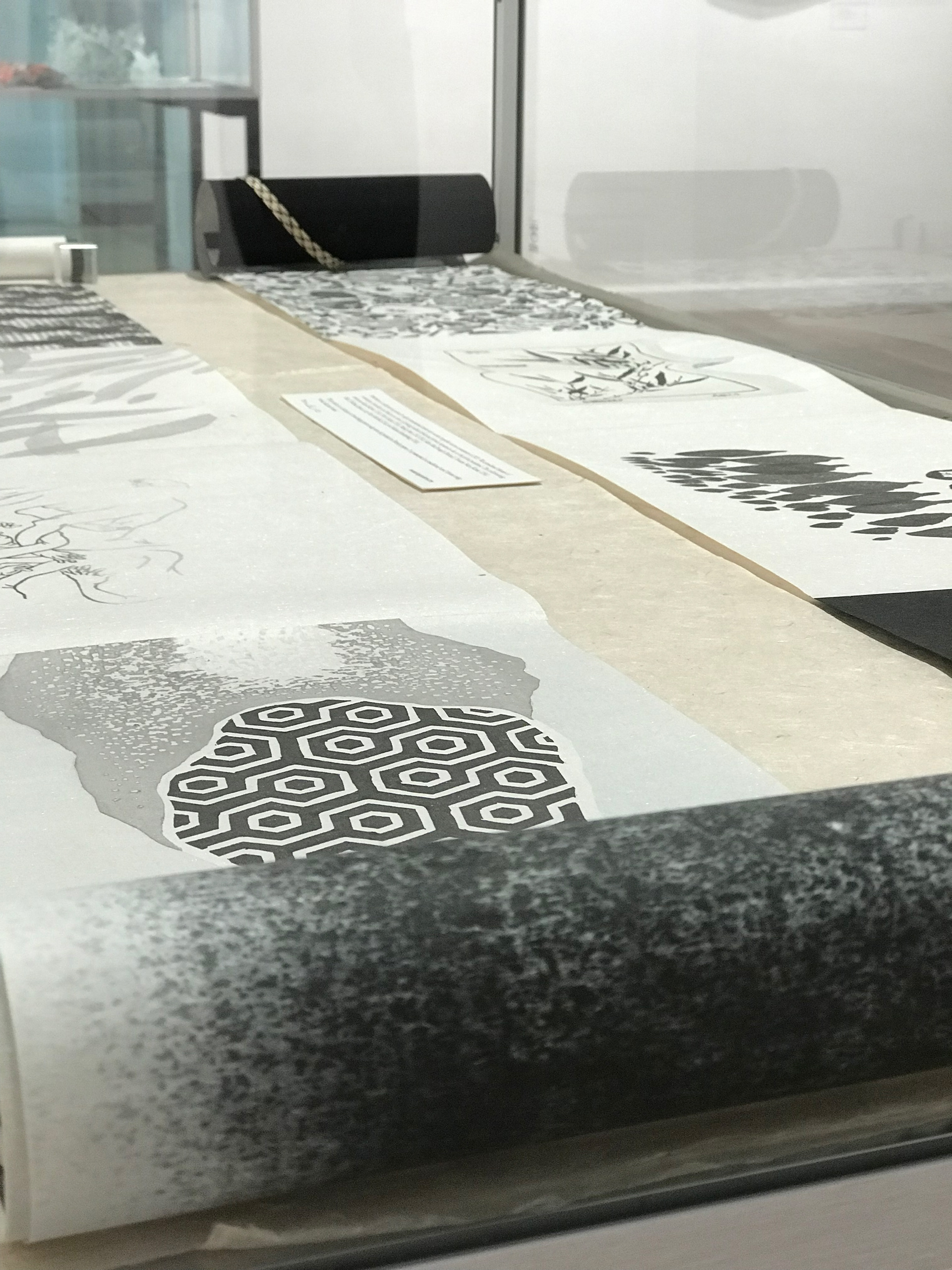 Mokuhanga Sisters, Borderless Scroll, 2020