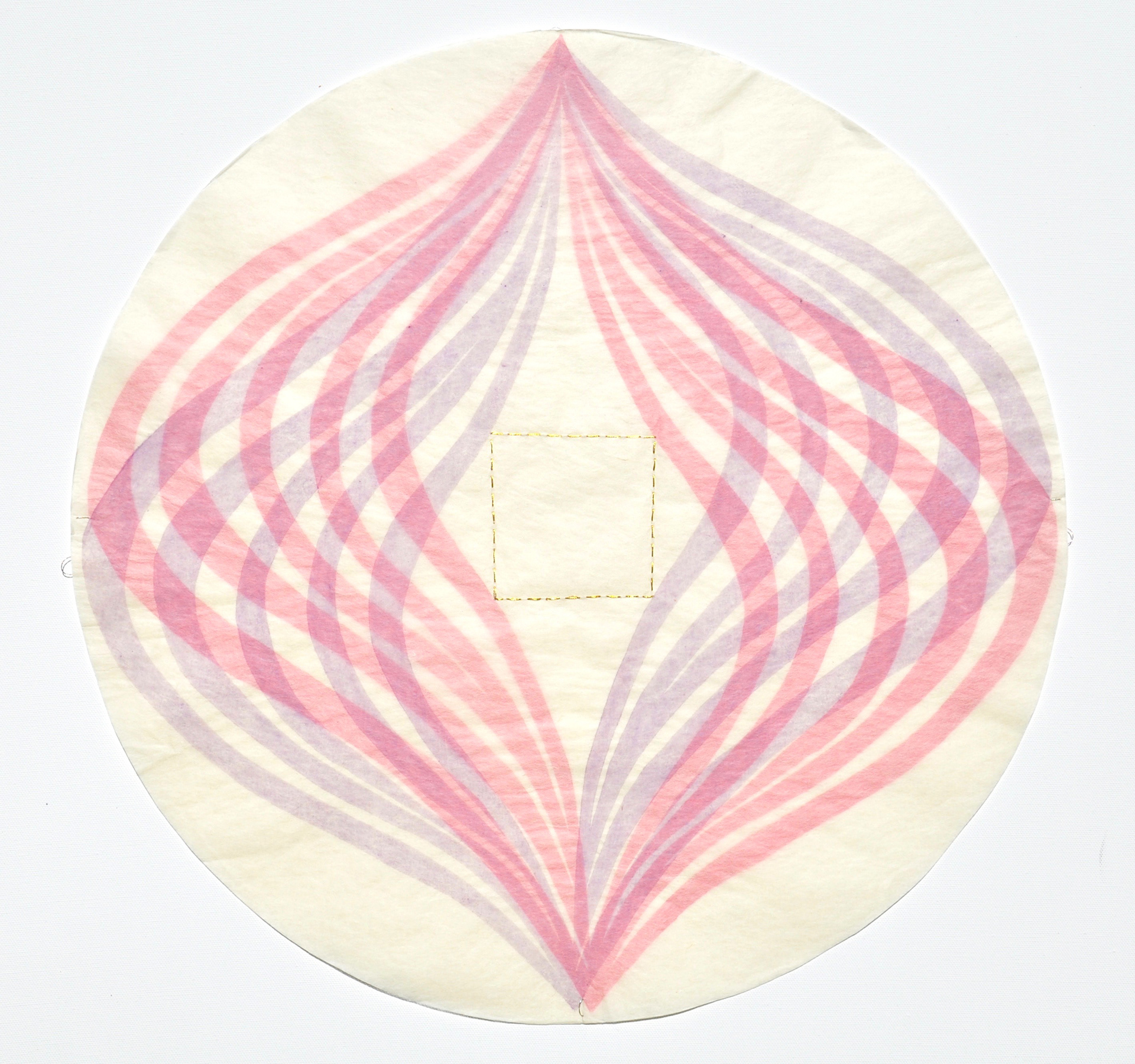 Mia O Untitled 9 2018 17.3 x 17.3” mokuhanga