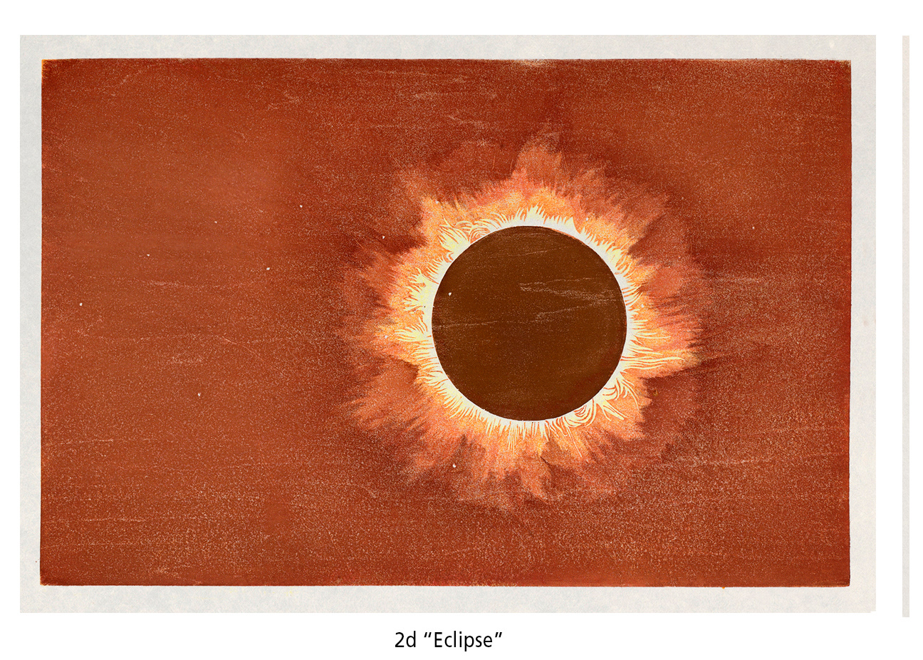 Annie Bissett Eclipse 2017 24.5 x 18.5 mokuhanga