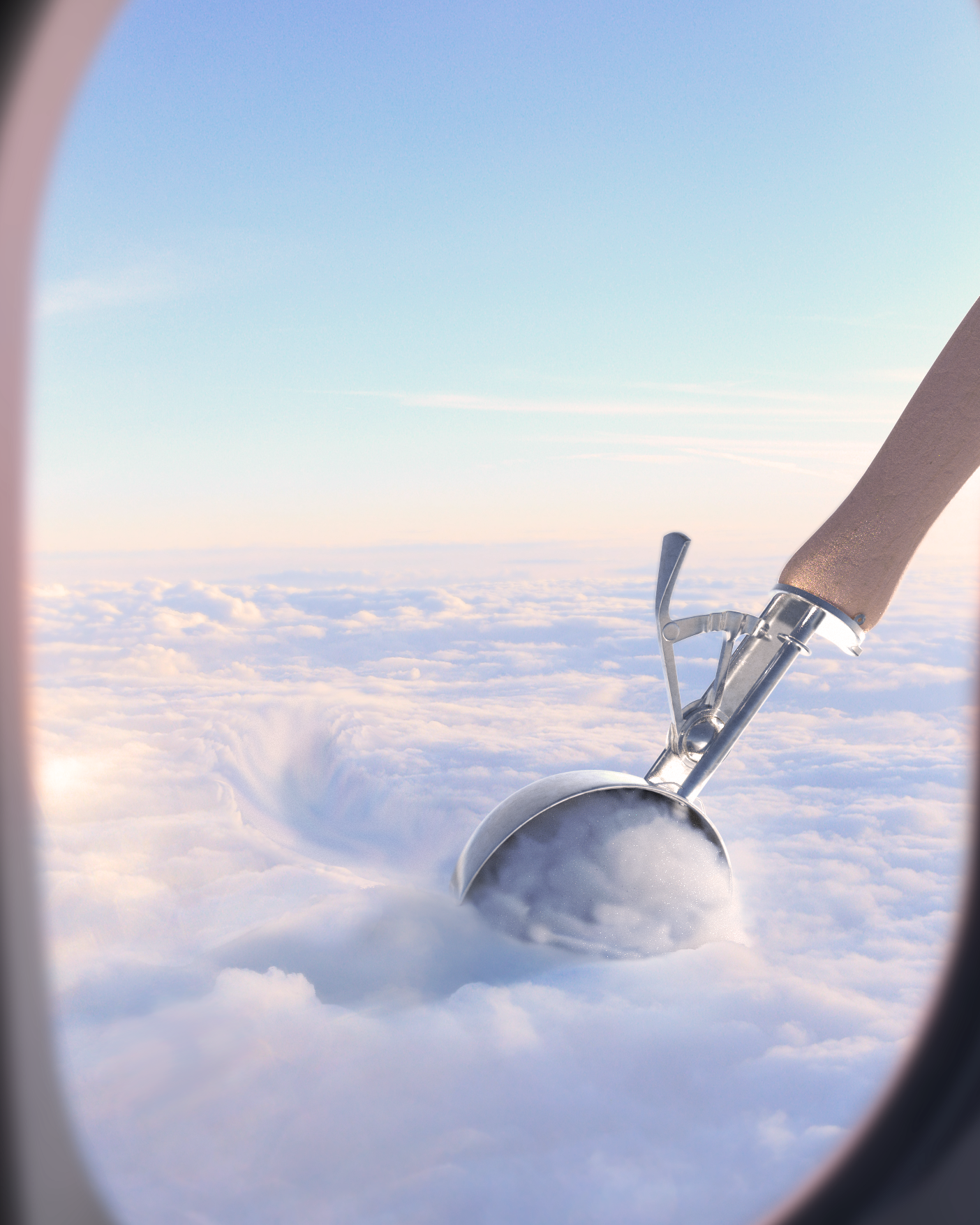 3D + images composite