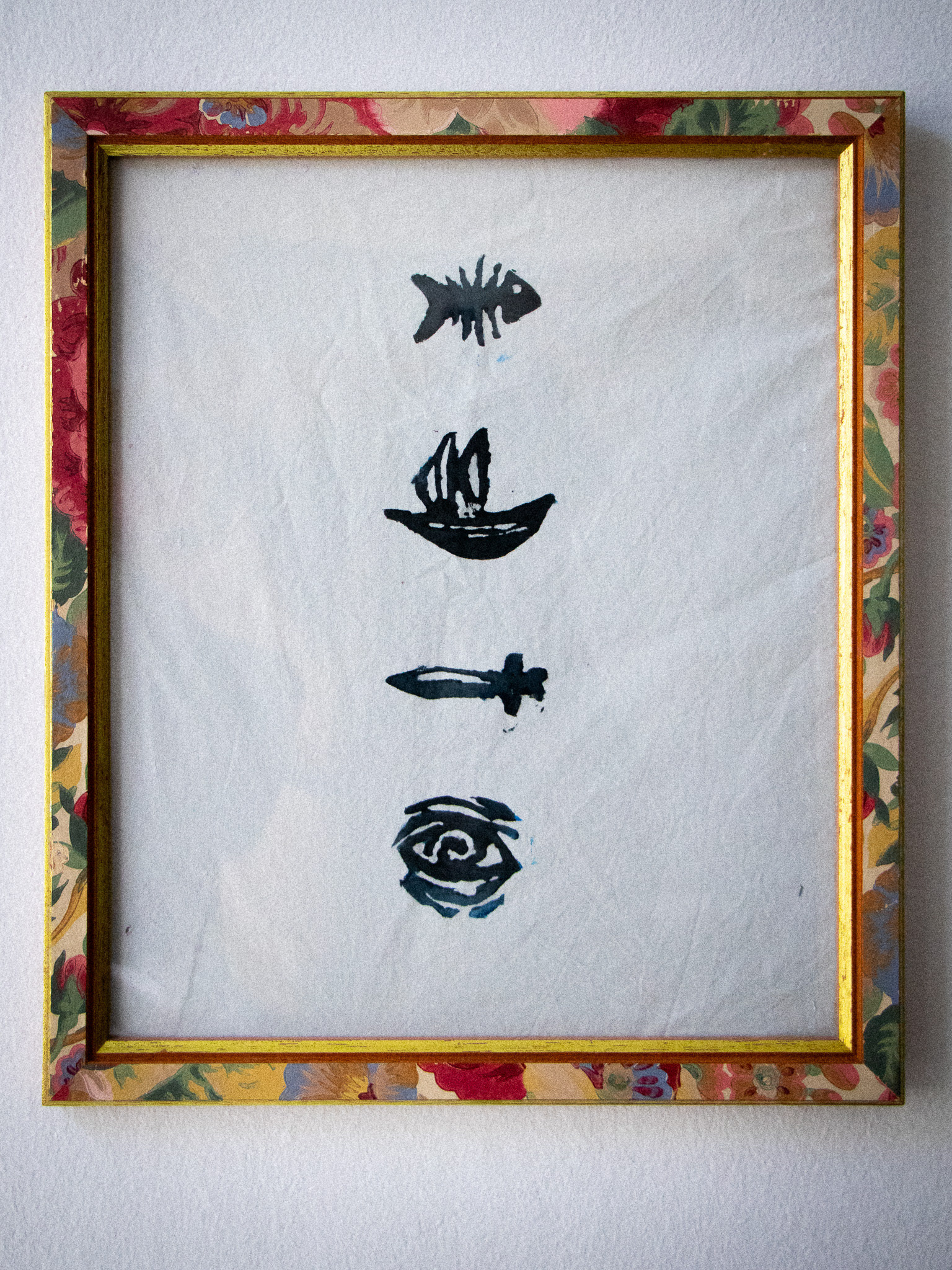made with potato stamps