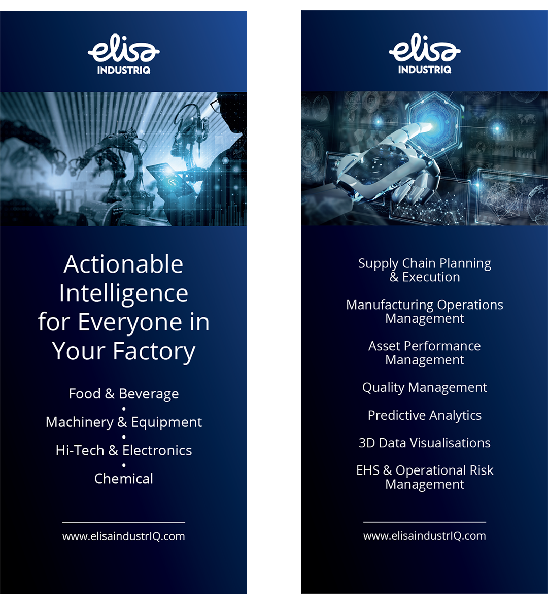 roll-ups for elisa industriq at hannover messe