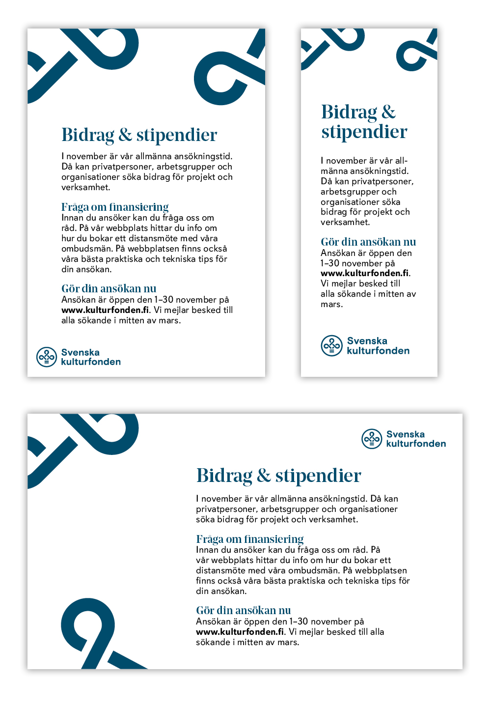samples of newspaper ads for svenska kulturfonden