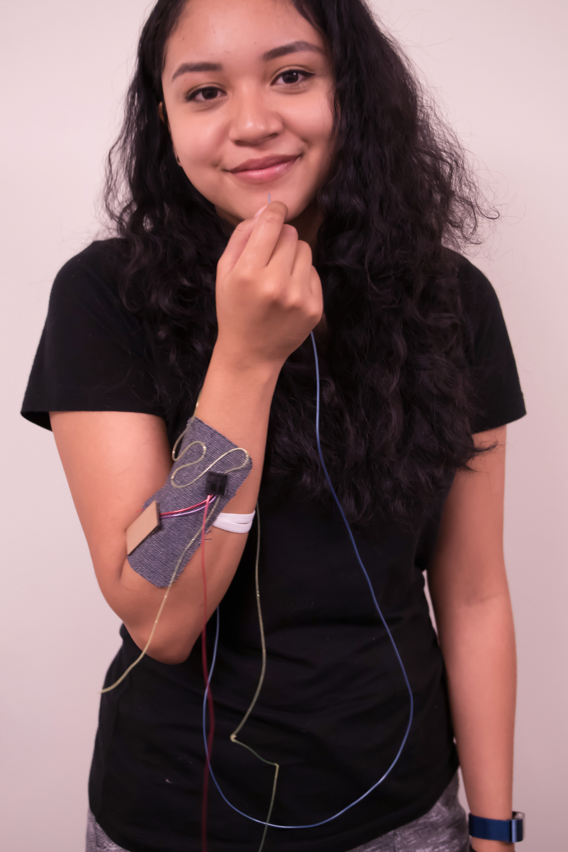 early-stage prototype explored arm wearable