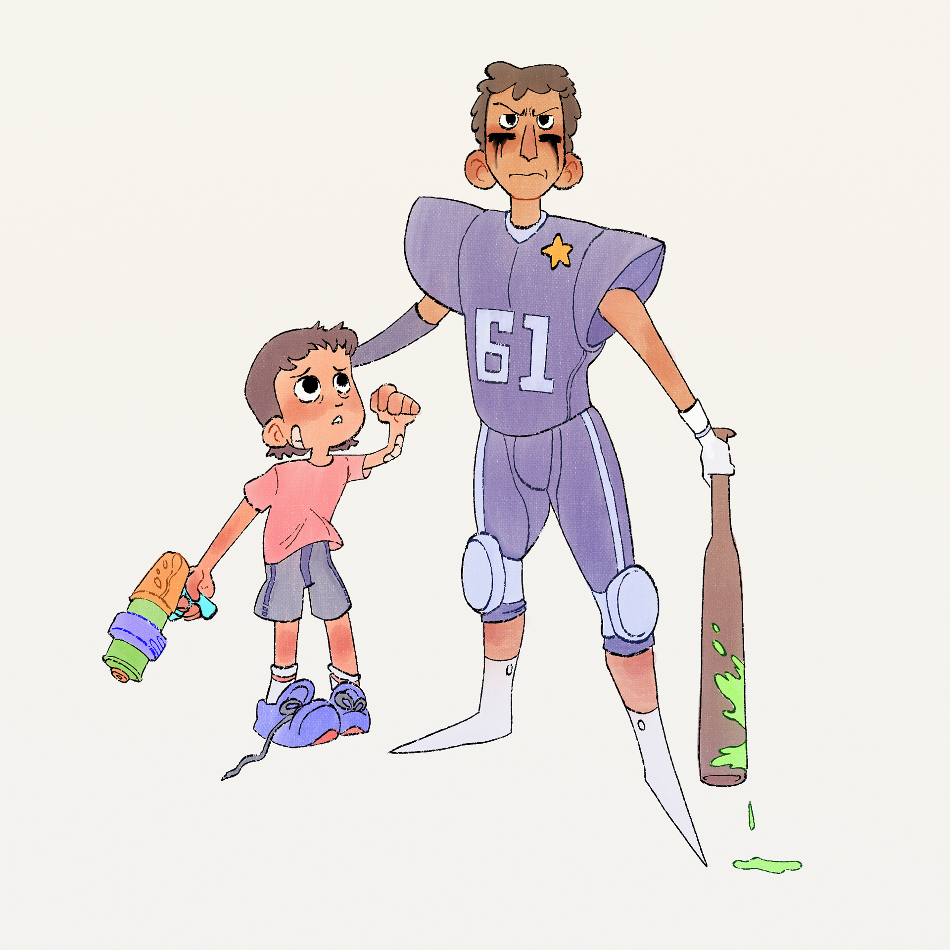 Brothers during the zombie apocalypse