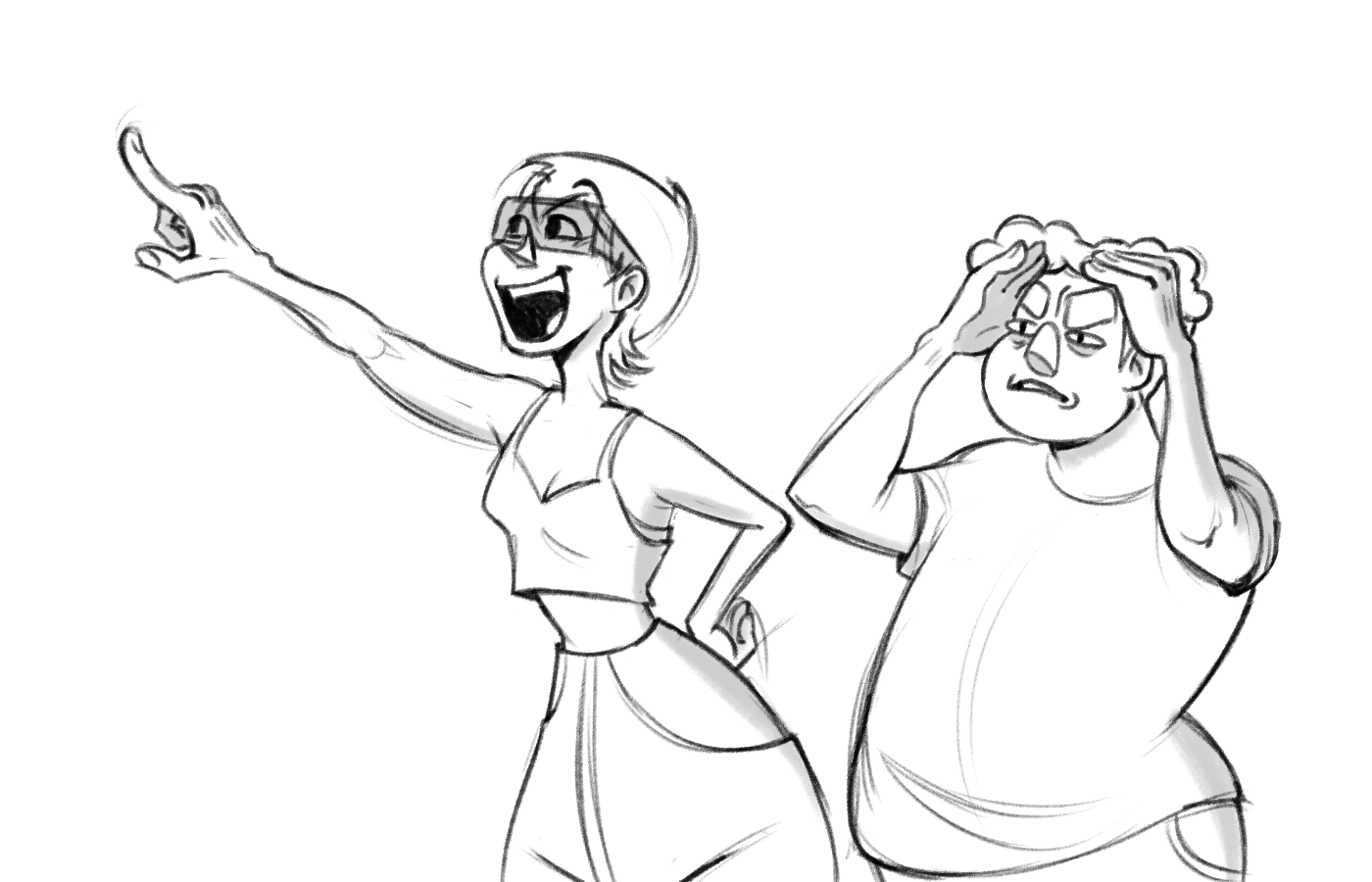 Rosie and Teddy: Failing to share their eclipse glasses