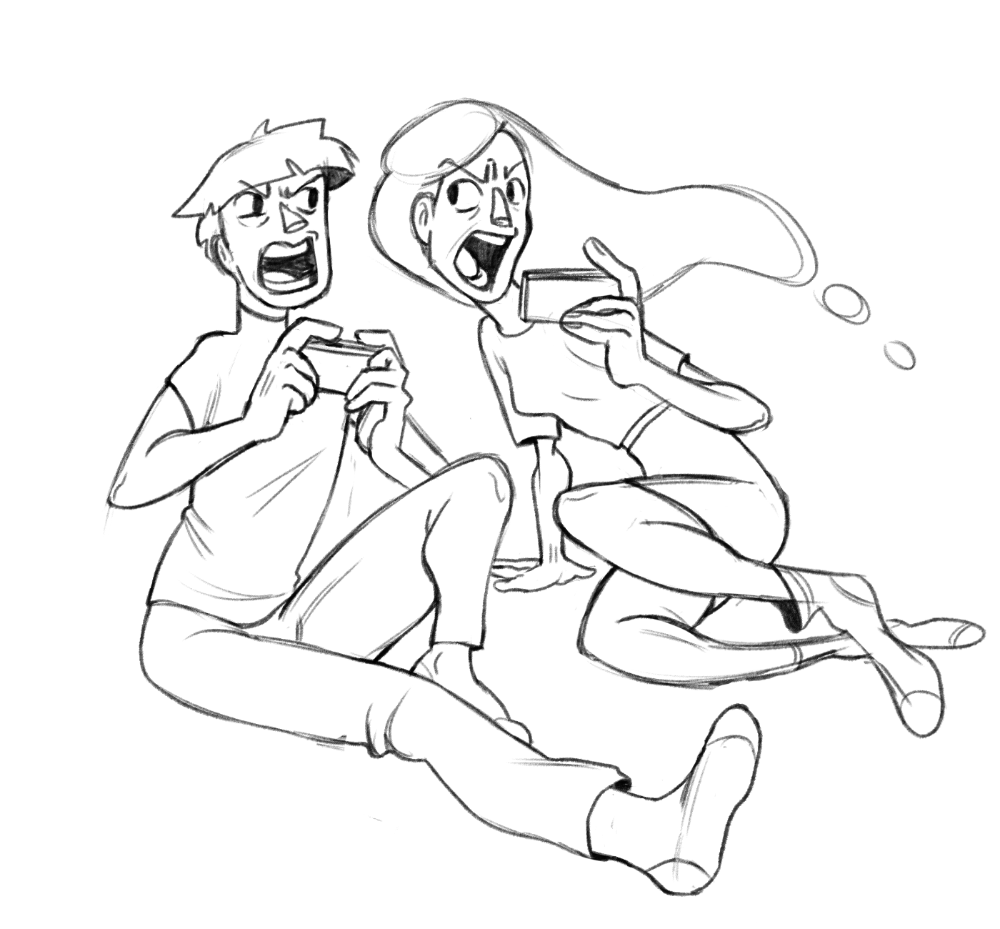Ben and Antoinetta: Mario Cart gets ugly when the competition is fierce
