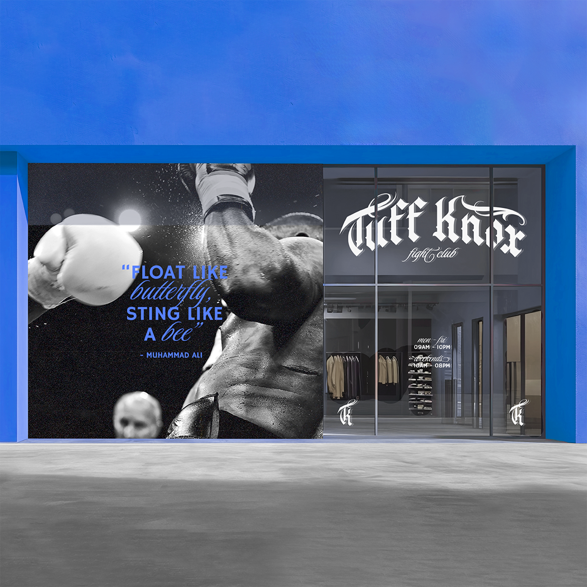 tuff knox shop front signage design