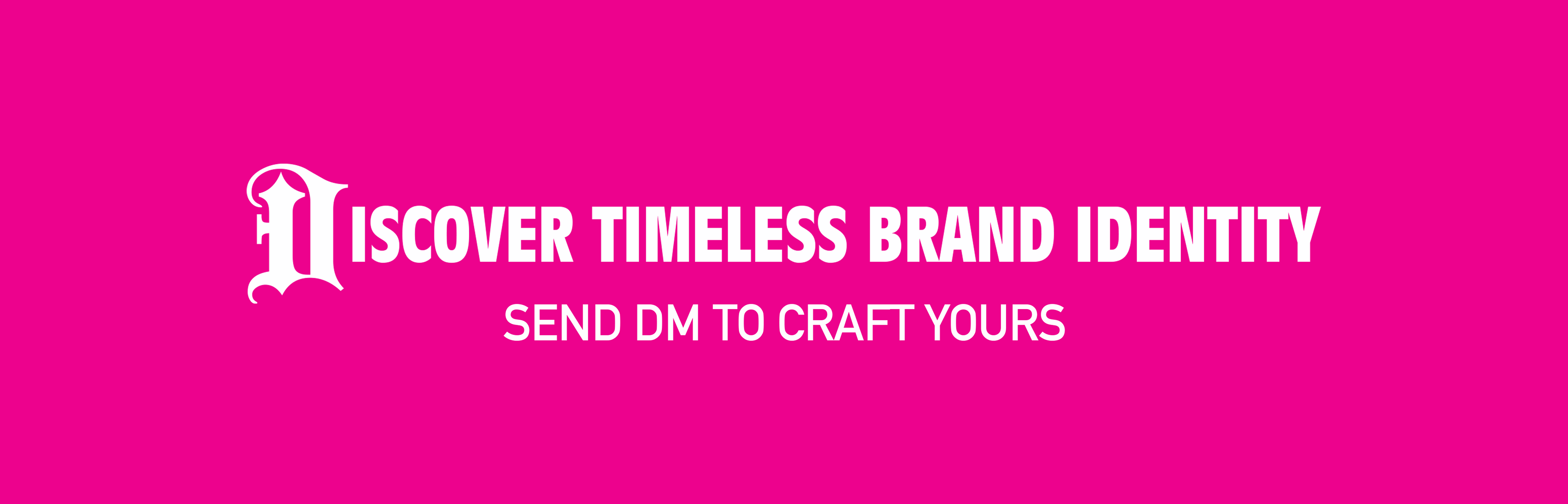 Kronostudio call to action. slogan on the magenta background