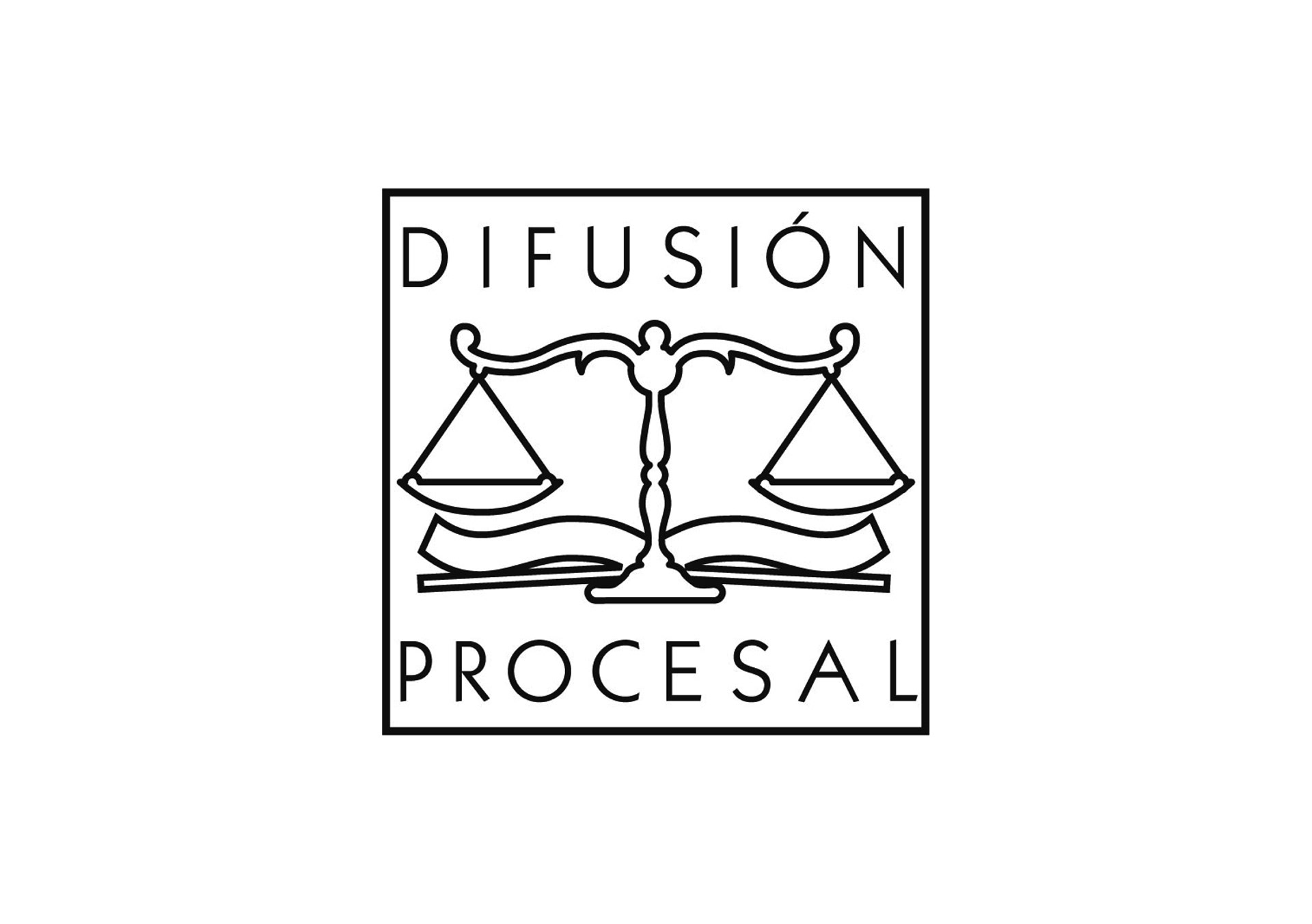 DIFUSIÓN PROCESAL. Logotipo para aula de práctica jurídica, 1997