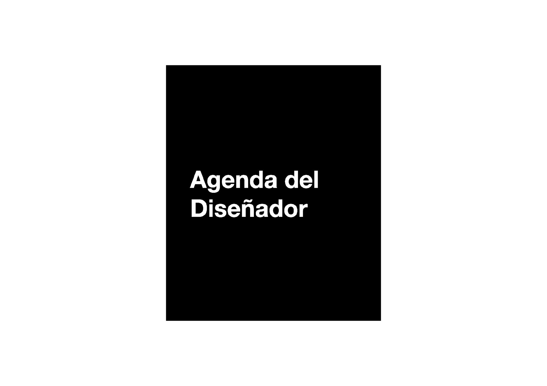 Agenda del Diseñador