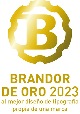 BRANDOR DE ORO 2023 A LA MEJOR TIPOGRAFÍA PROPIA DE UNA MARCA