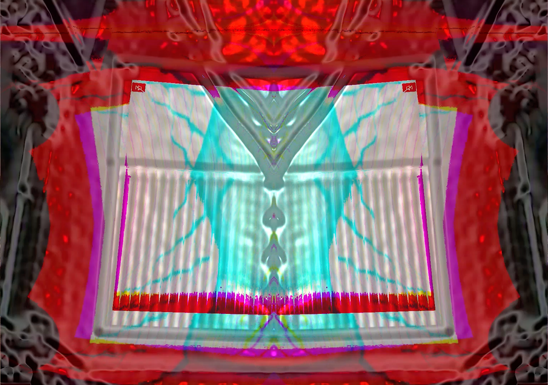still from moving image collage, 2020.