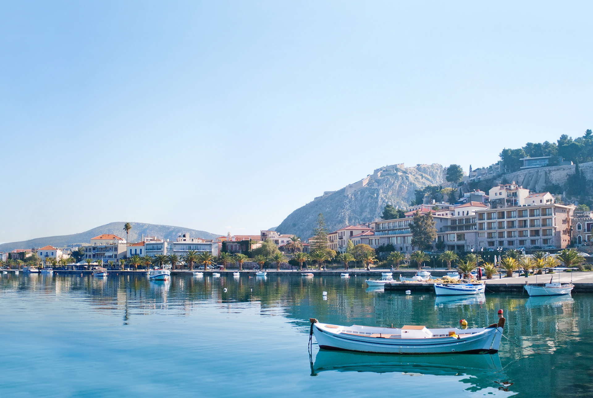 Serene morning in the Greece town of Nafplio