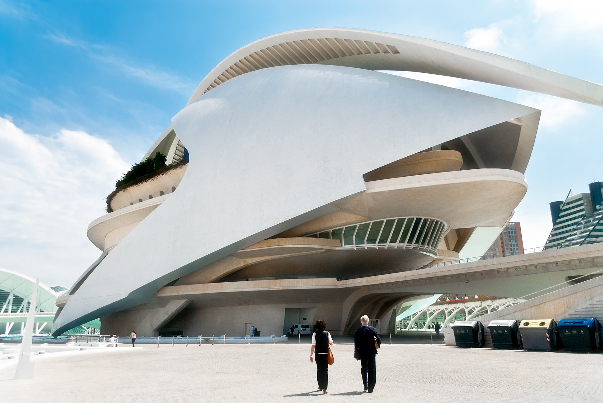 VALENCIA, SPAIN - APRIL 28: the Palau de les Arts on April 28, 2012 in Valencia. The building is part of The City of Arts and Sciences, which is a cultural and architectural complex in Valencia,