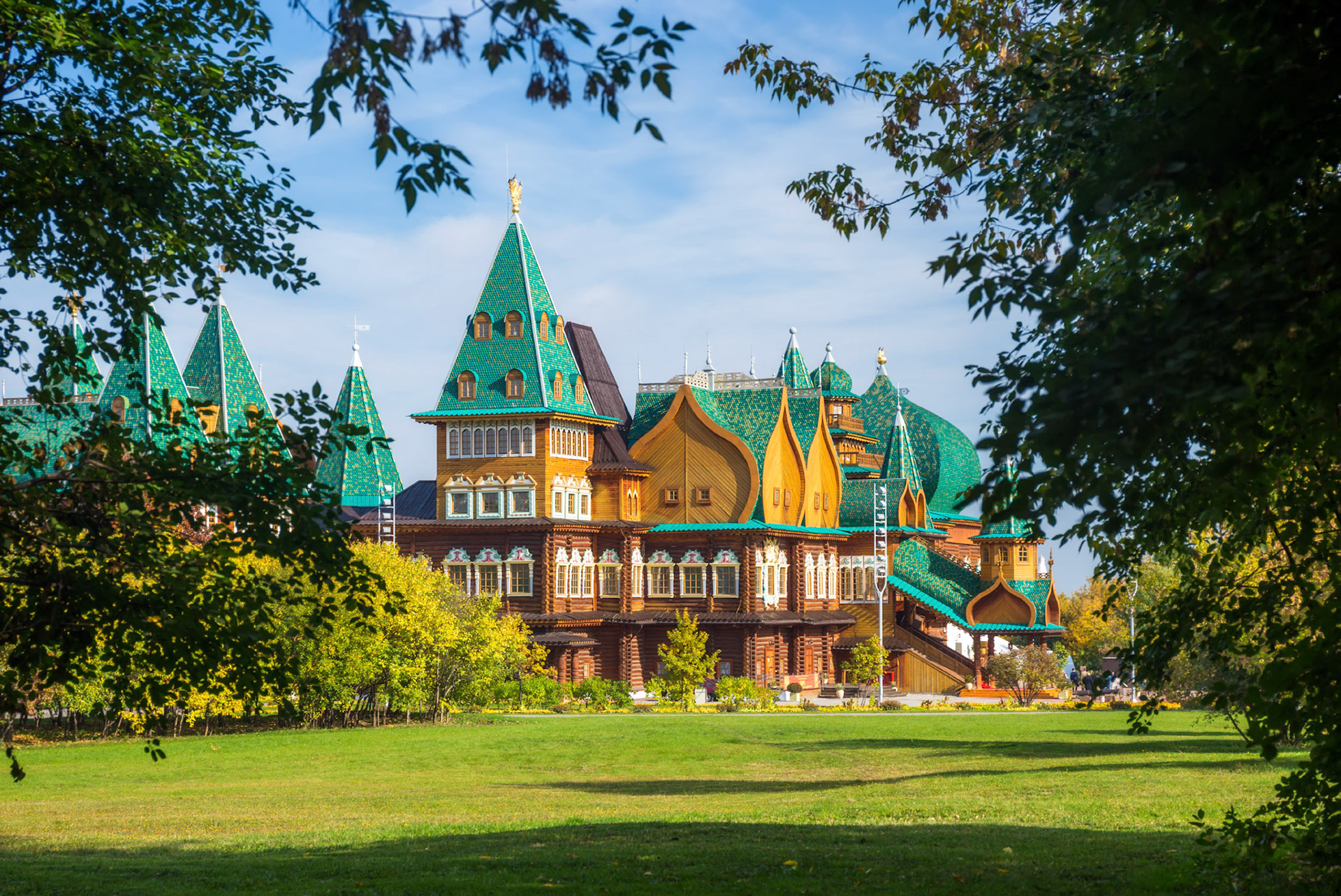 A wooden residence of Russian Tsars in Kolomenskoye, Moscow, Russia